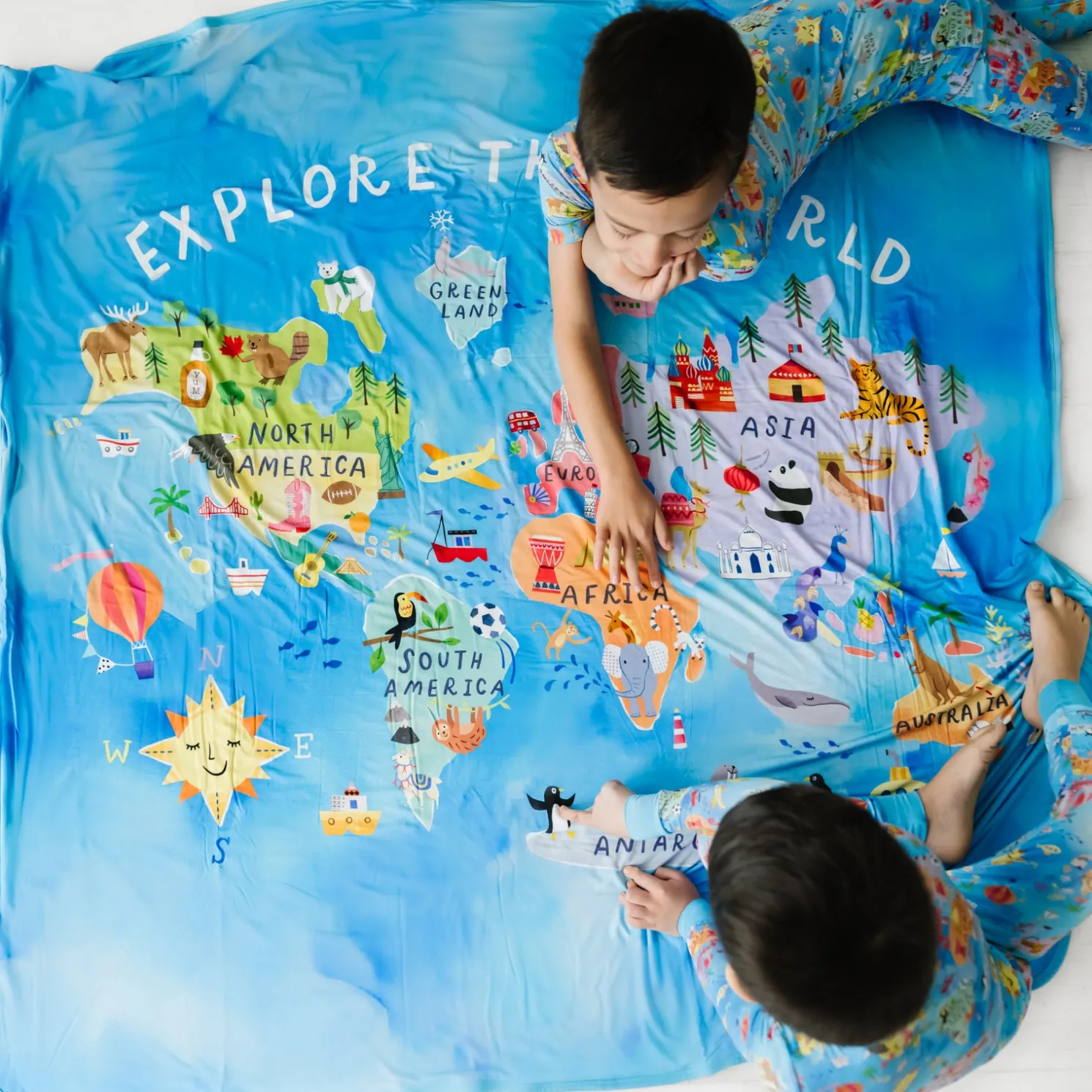 Around The World Large Cloud Blanket®