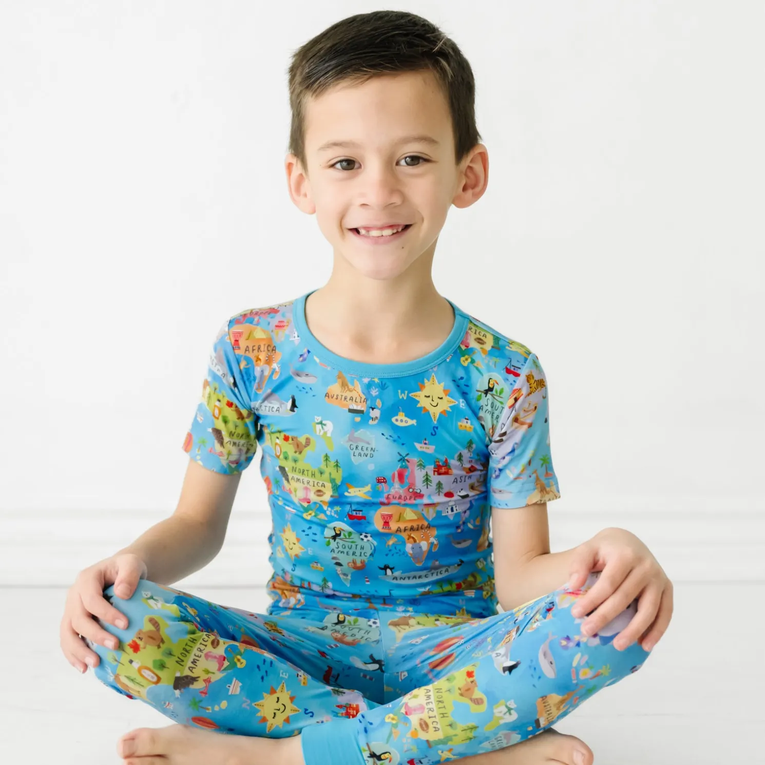 Around The World Two-Piece Pajama Set