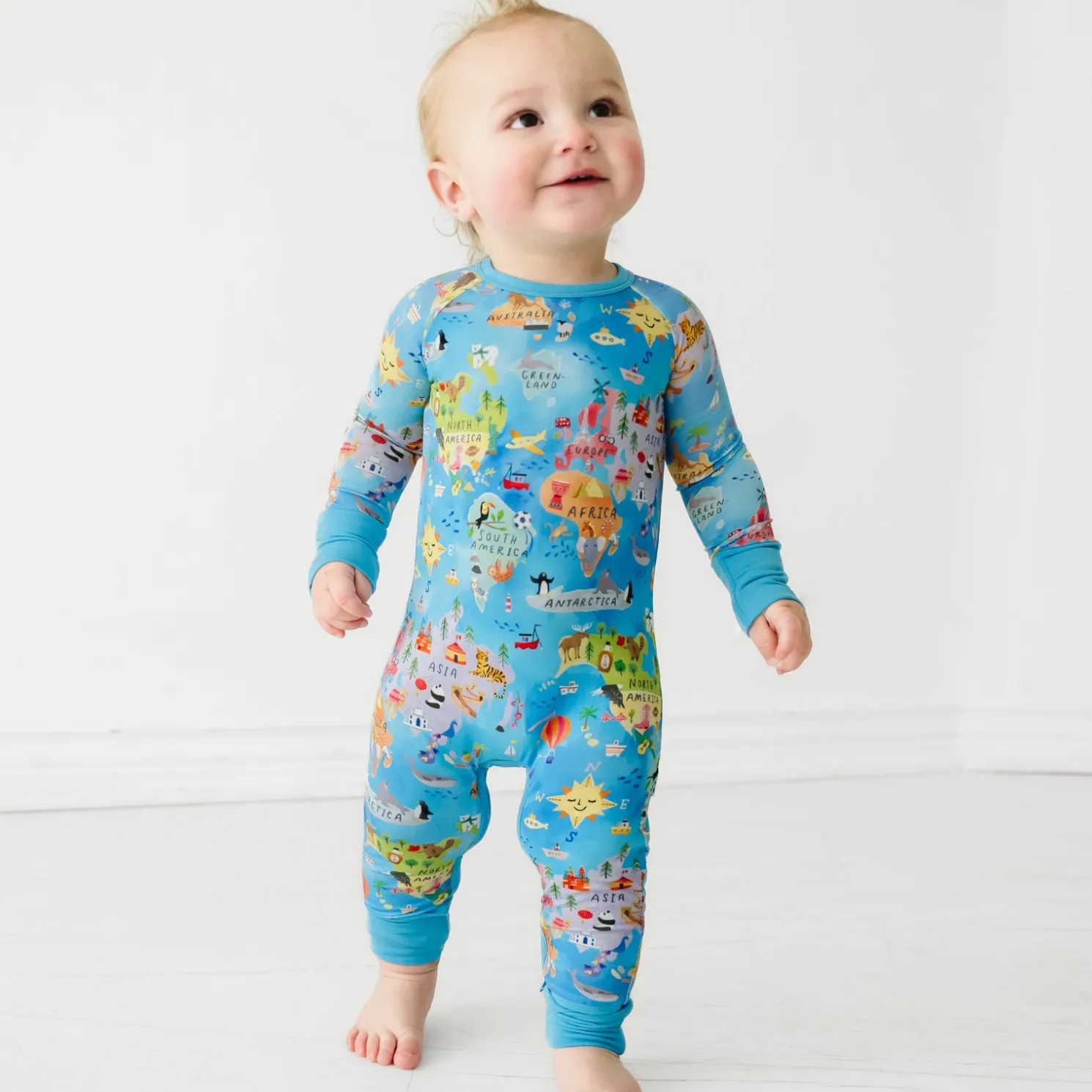 Around The World Crescent Zippy