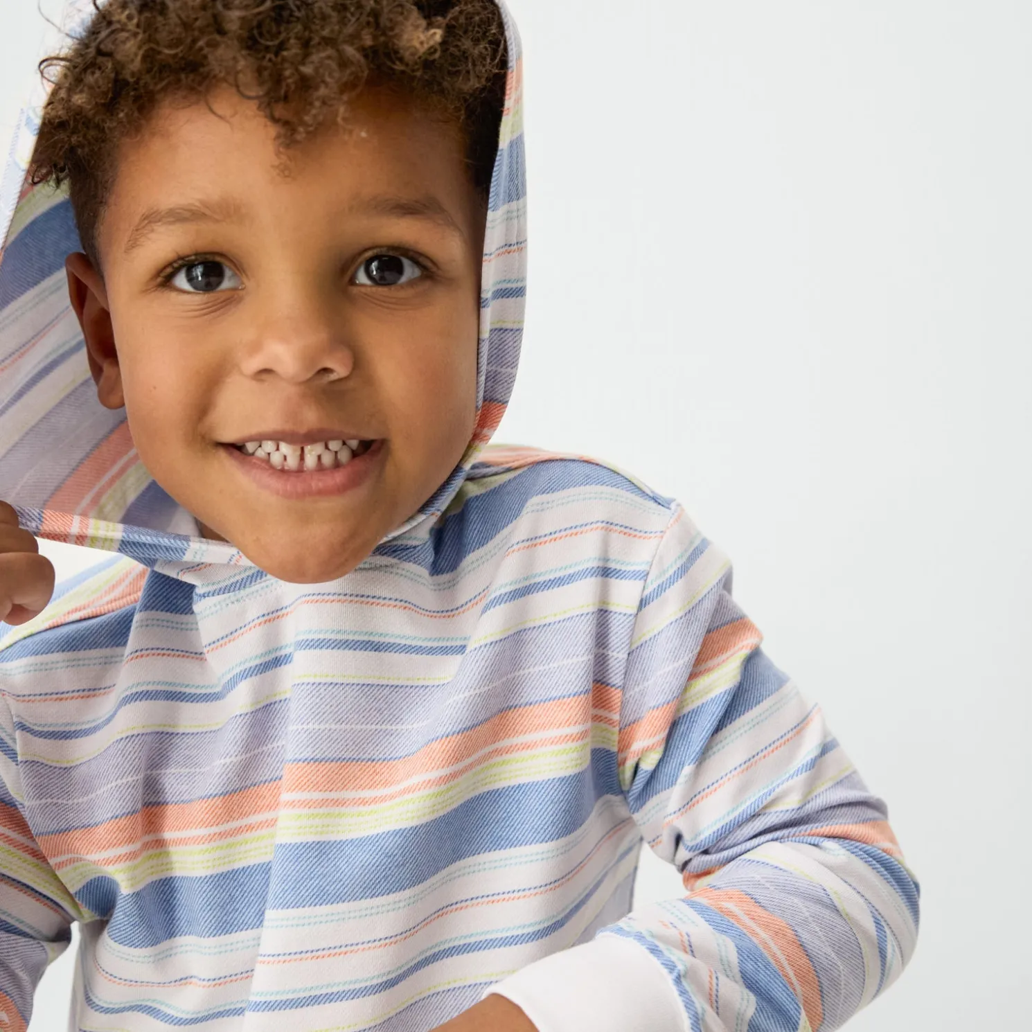 Beachy Stripe Hooded Tee