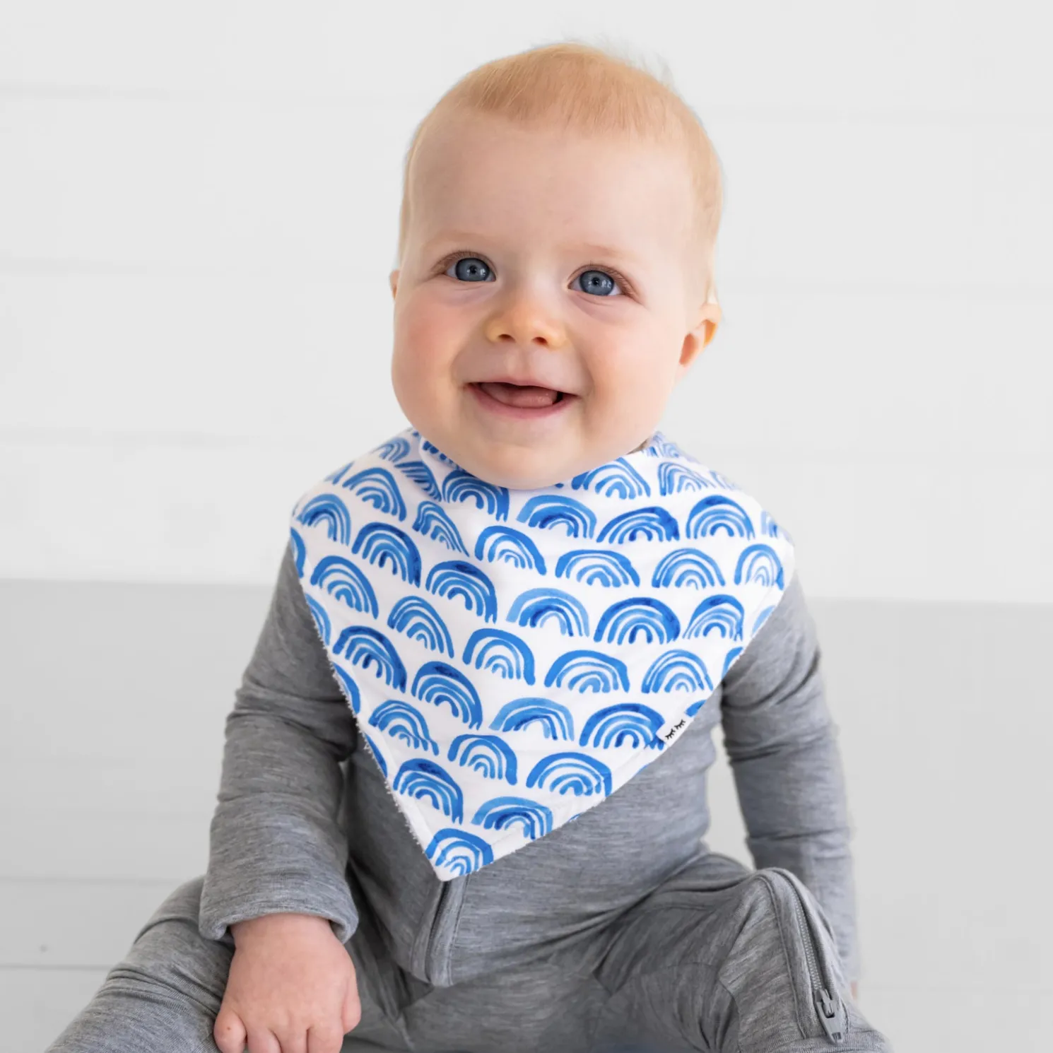 Blue Rainbows Bandana Bib