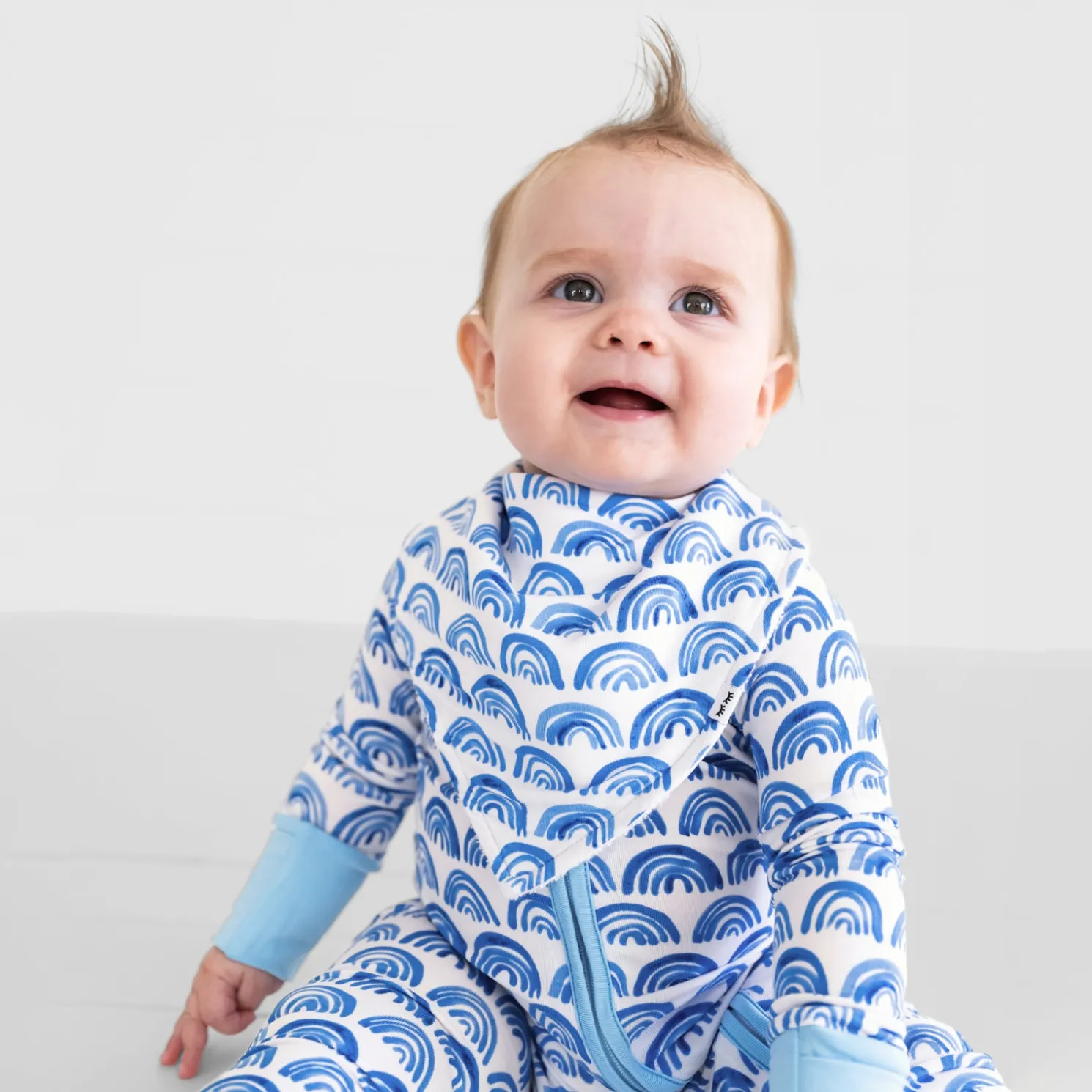 Blue Rainbows Bandana Bib