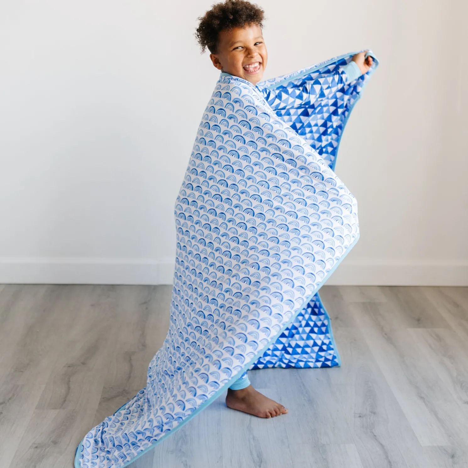 Blue Rainbows Large Cloud Blanket®