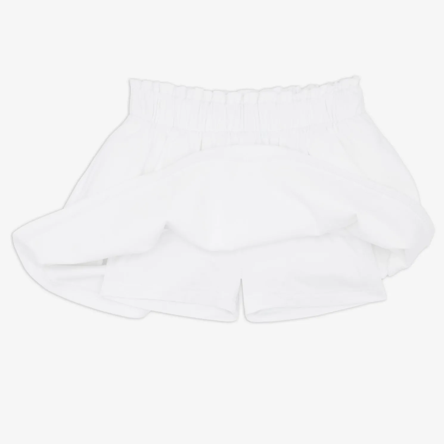 Bright White Denim Skort