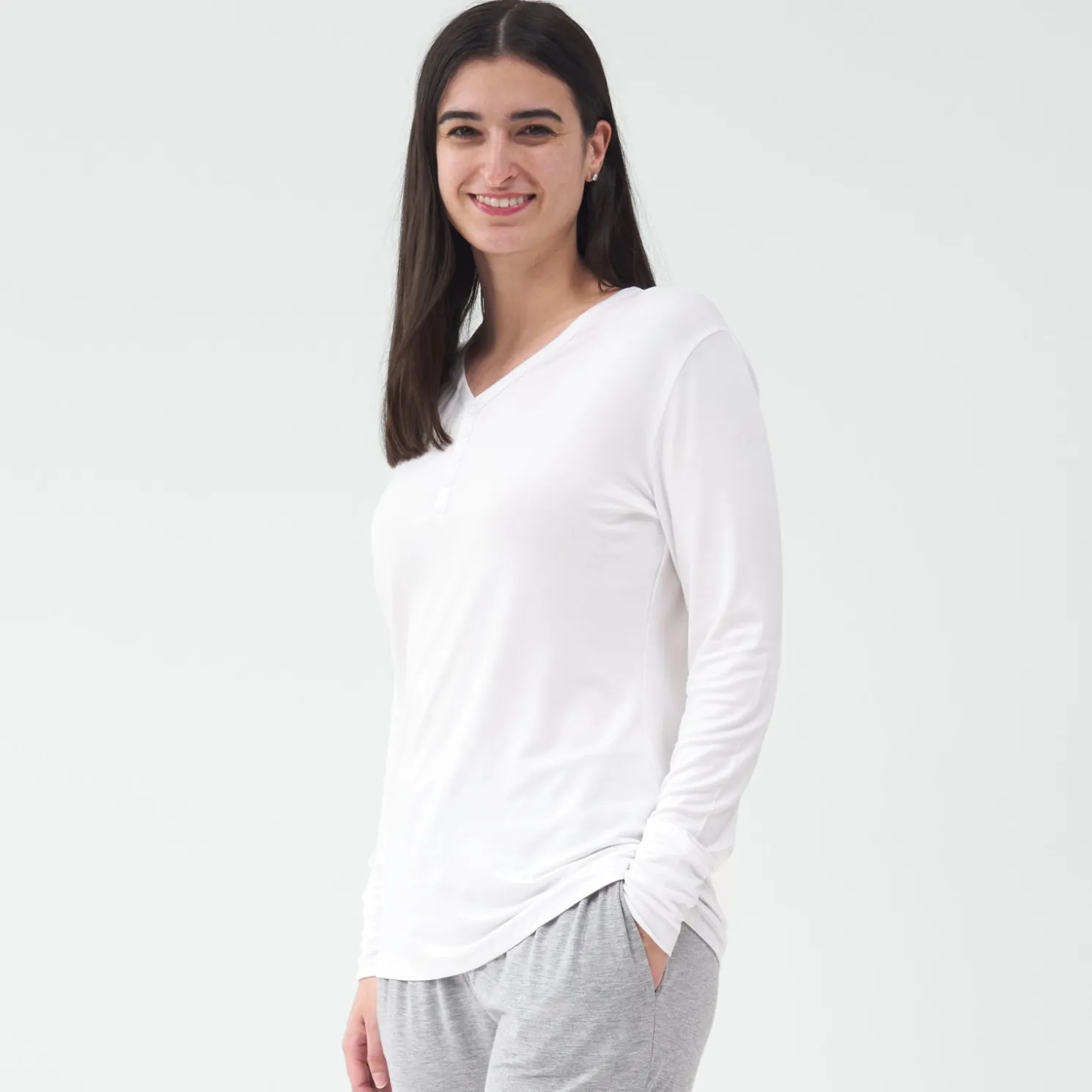 Bright White Women's Pajama Top