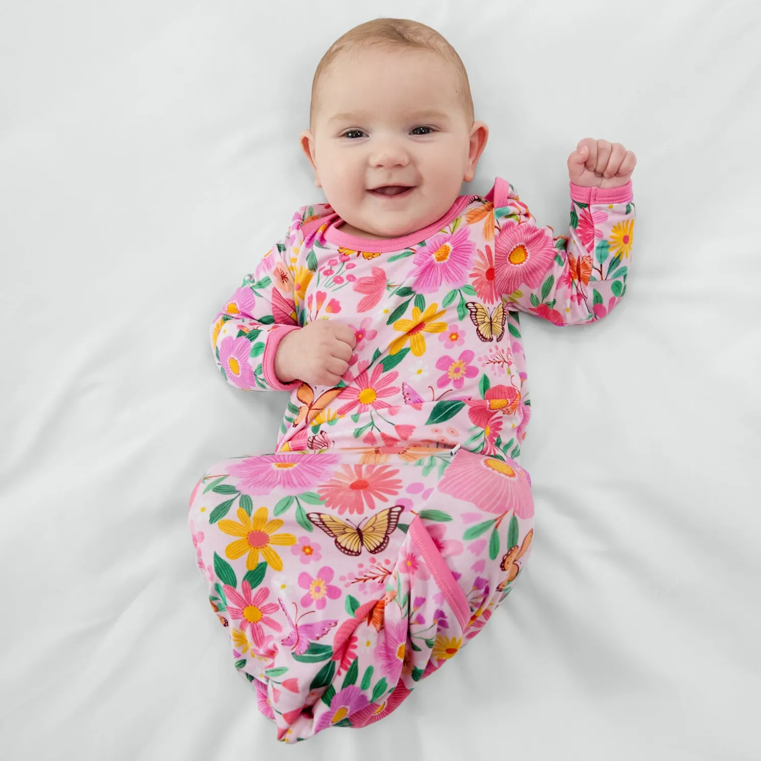 Butterfly Blooms Infant Gown