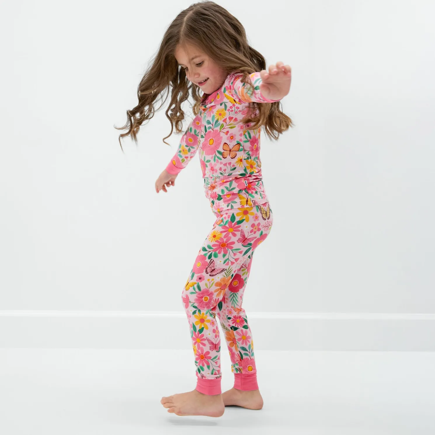 Butterfly Blooms Two-Piece Pajama Set