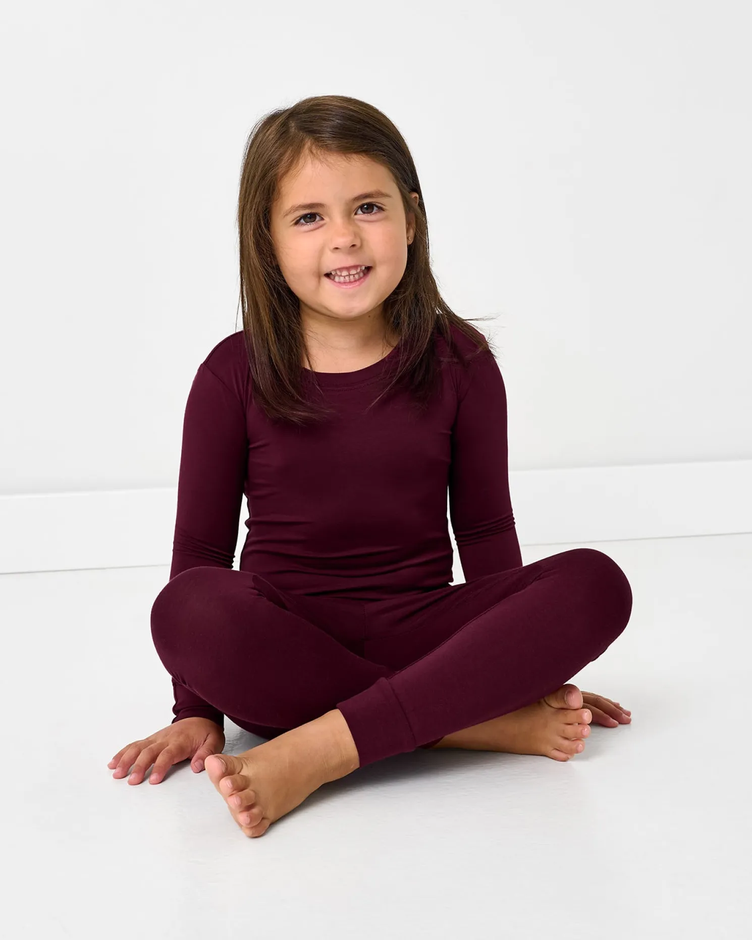 Classic Burgundy Two-Piece Pajama Set