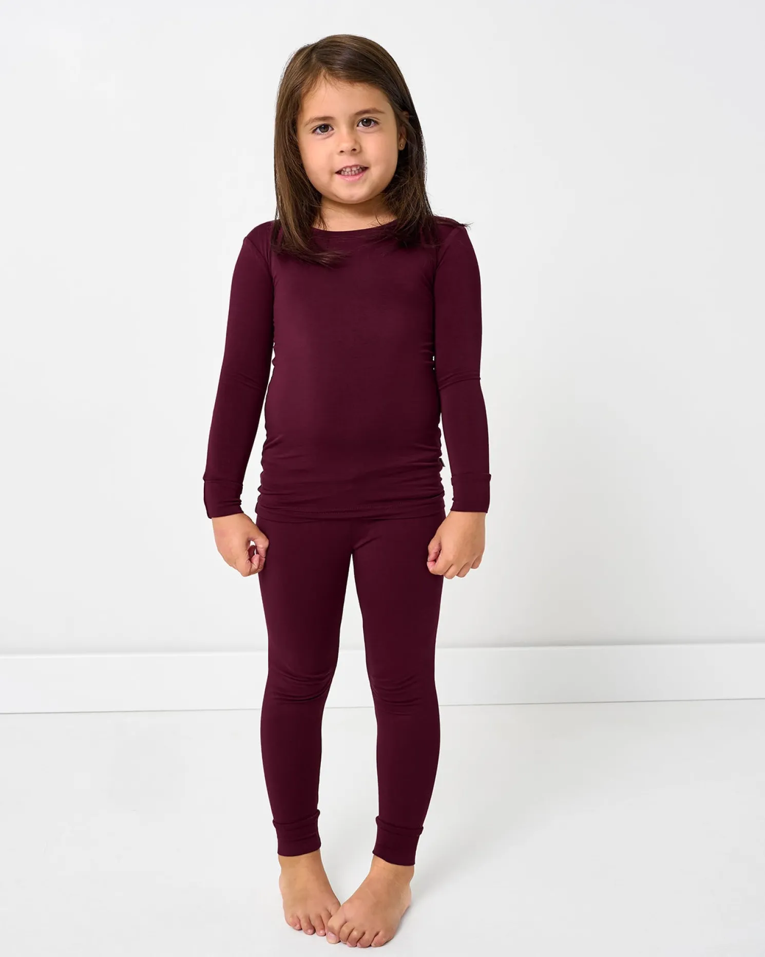 Classic Burgundy Two-Piece Pajama Set