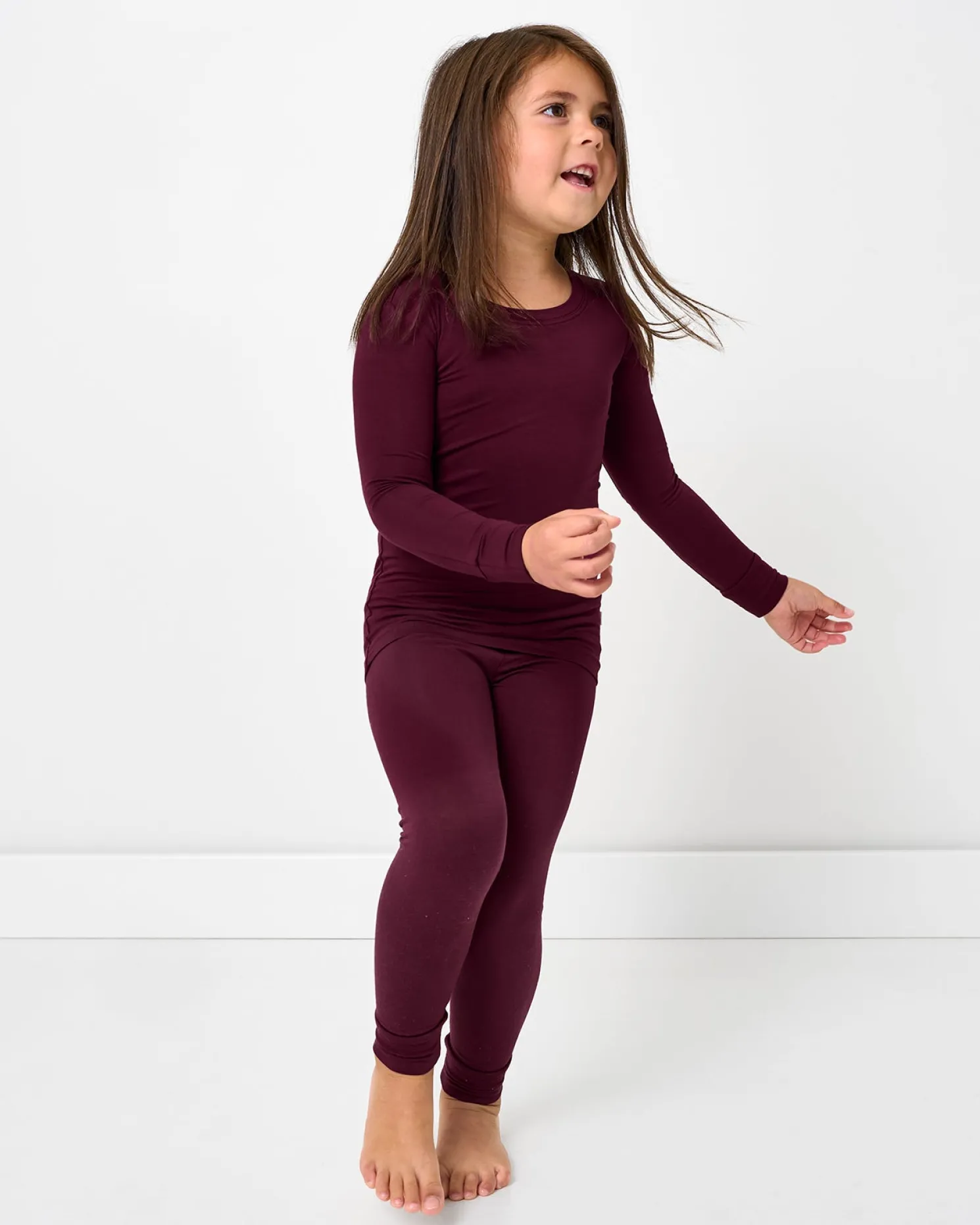 Classic Burgundy Two-Piece Pajama Set