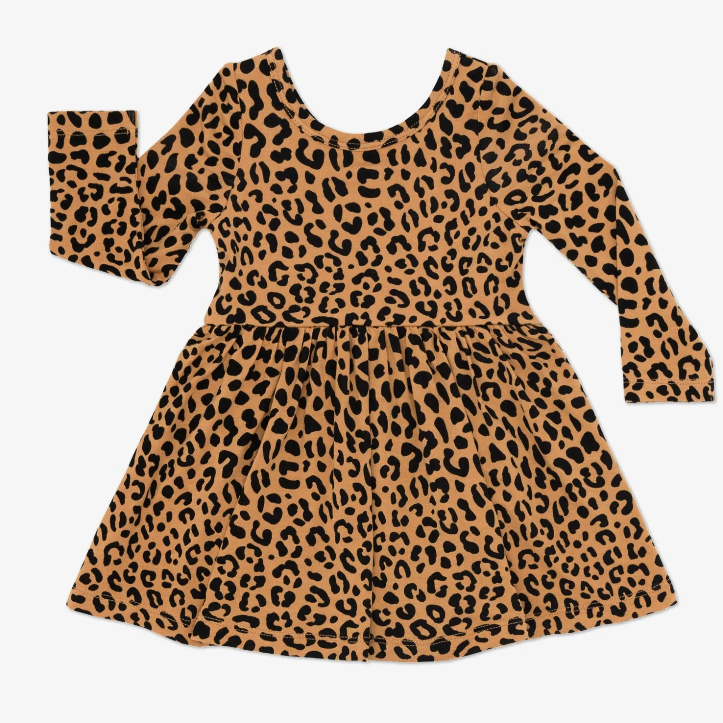 Classic Leopard Twirl Dress with Bodysuit
