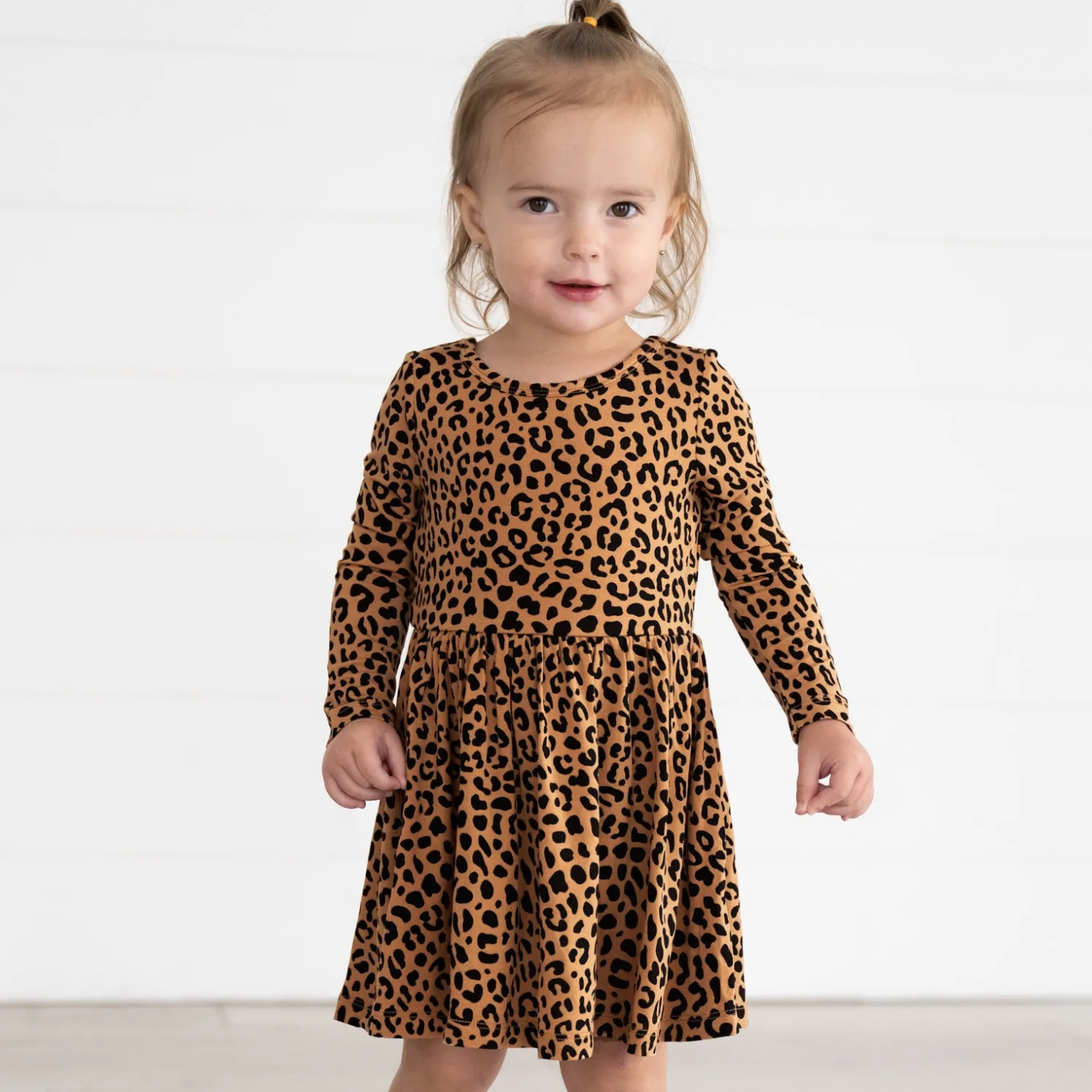 Classic Leopard Twirl Dress with Bodysuit