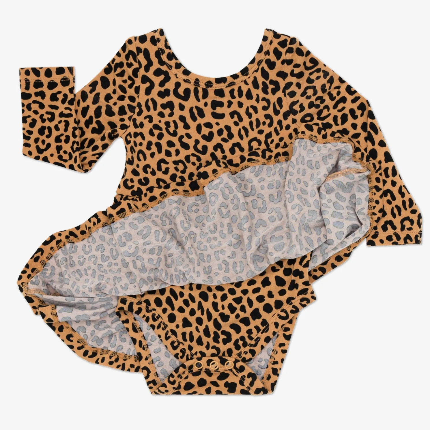 Classic Leopard Twirl Dress with Bodysuit