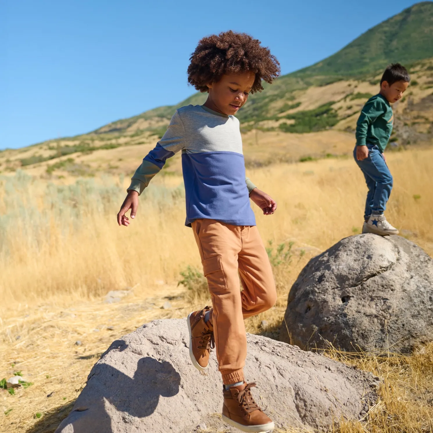 Colorblock Relaxed Panel Tee