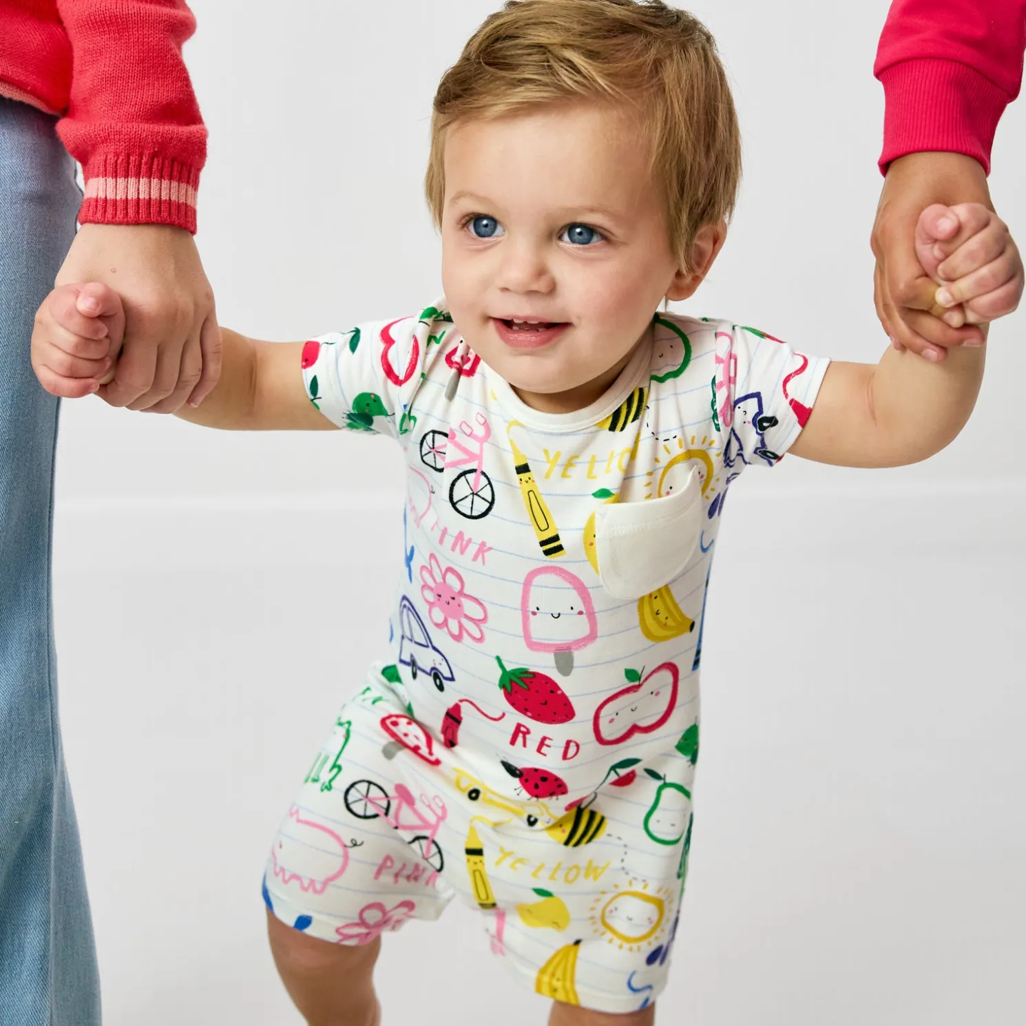 Coloring Crew Pocket Shorty Romper