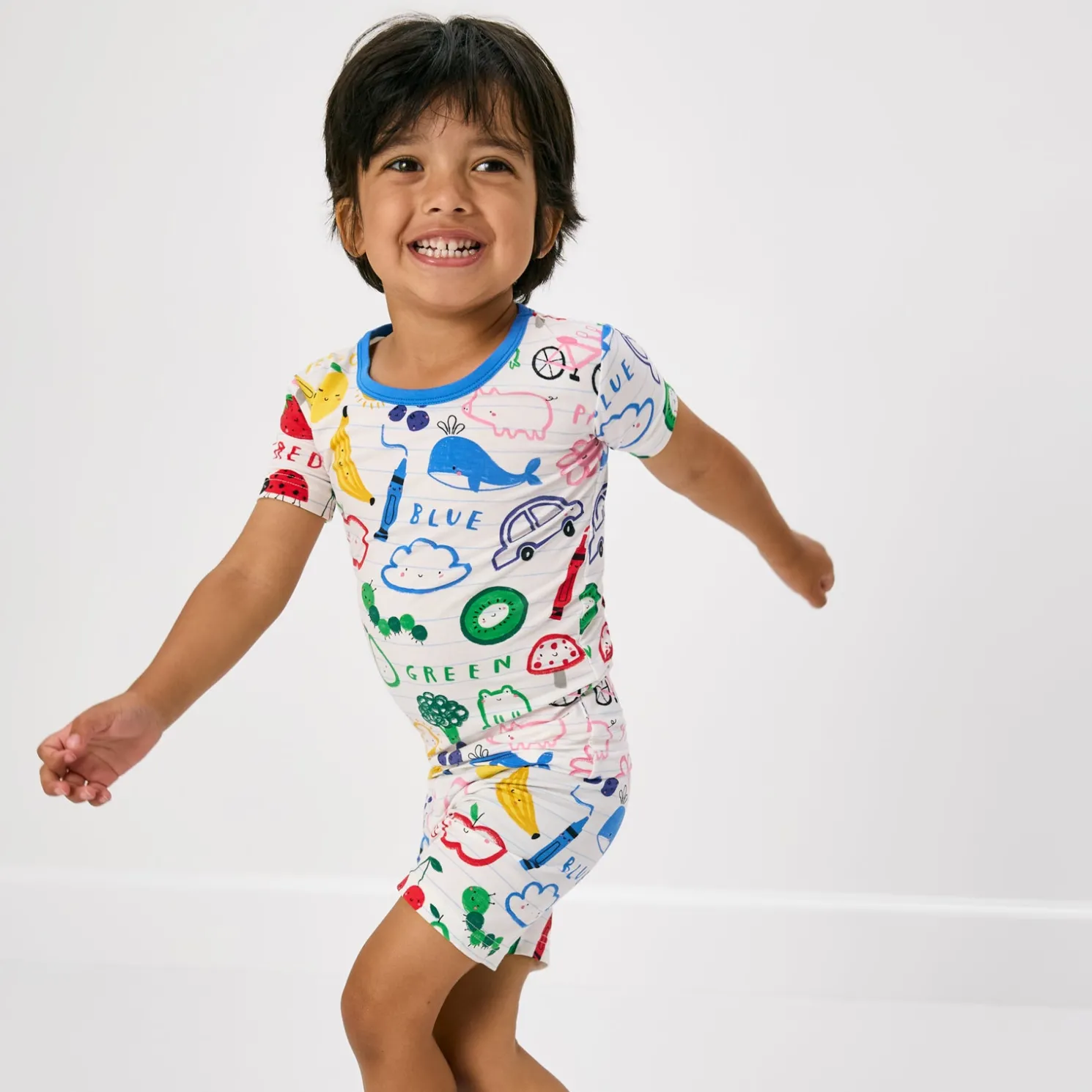 Coloring Crew Two-Piece Pajama Set