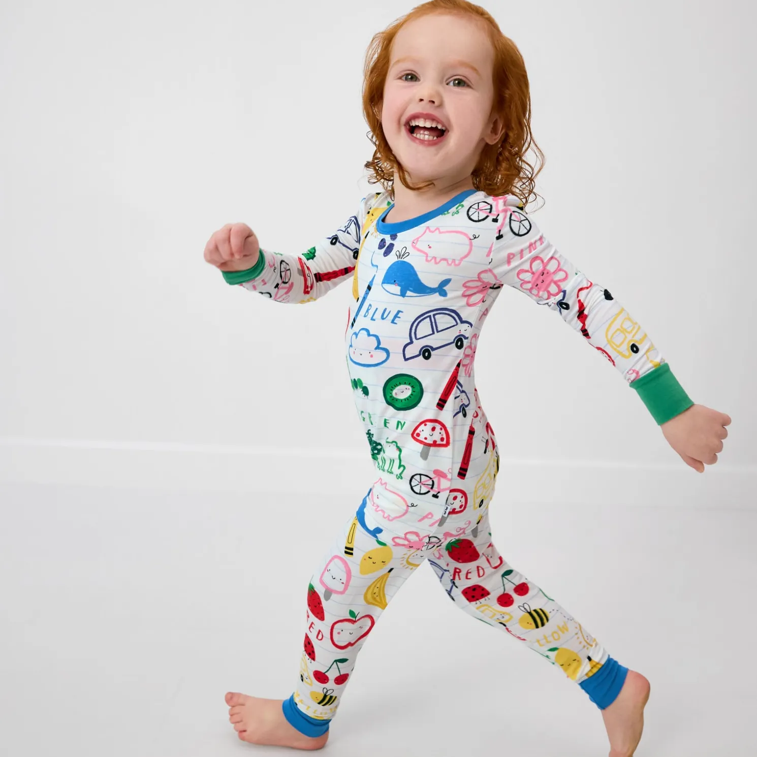 Coloring Crew Two-Piece Pajama Set