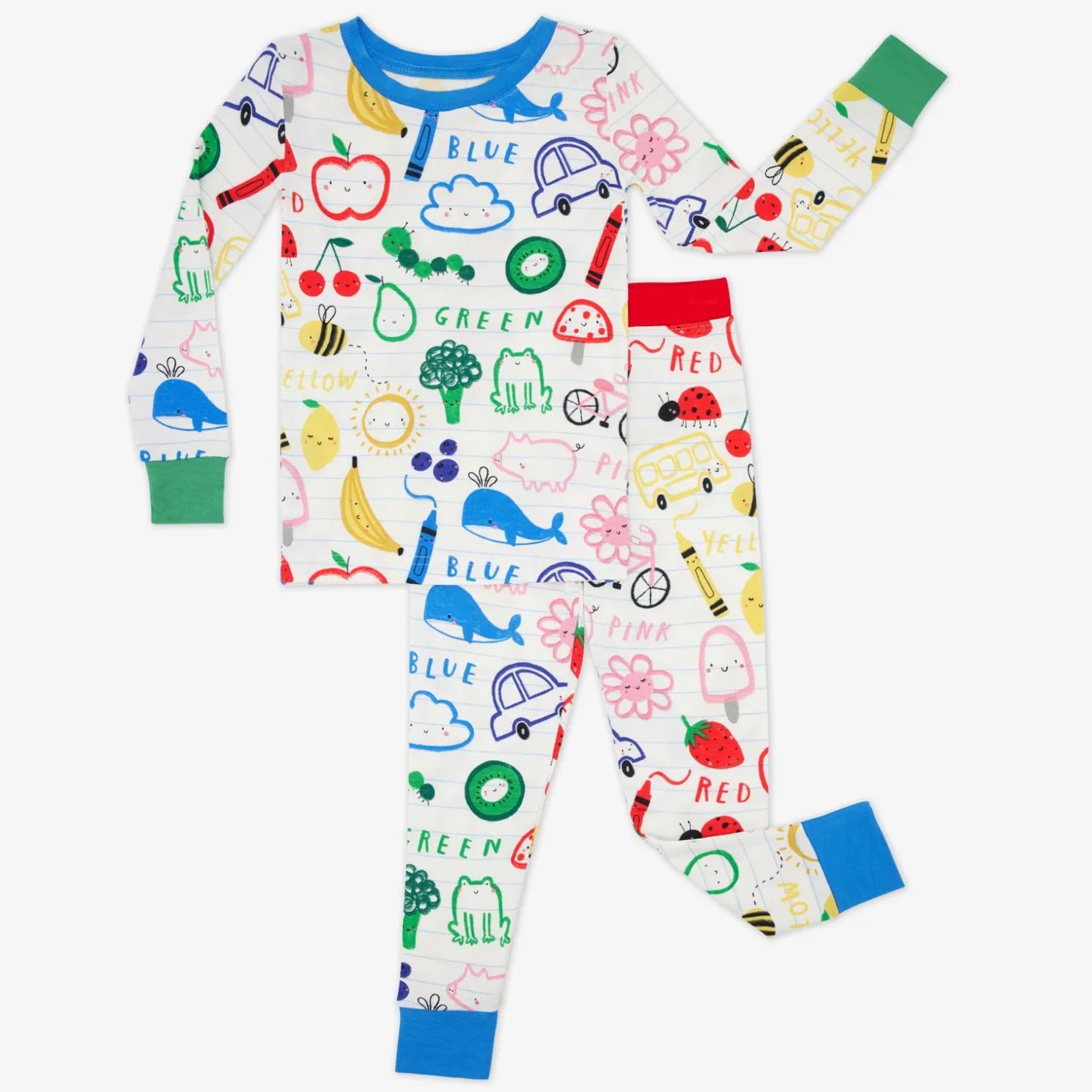 Coloring Crew Two-Piece Pajama Set