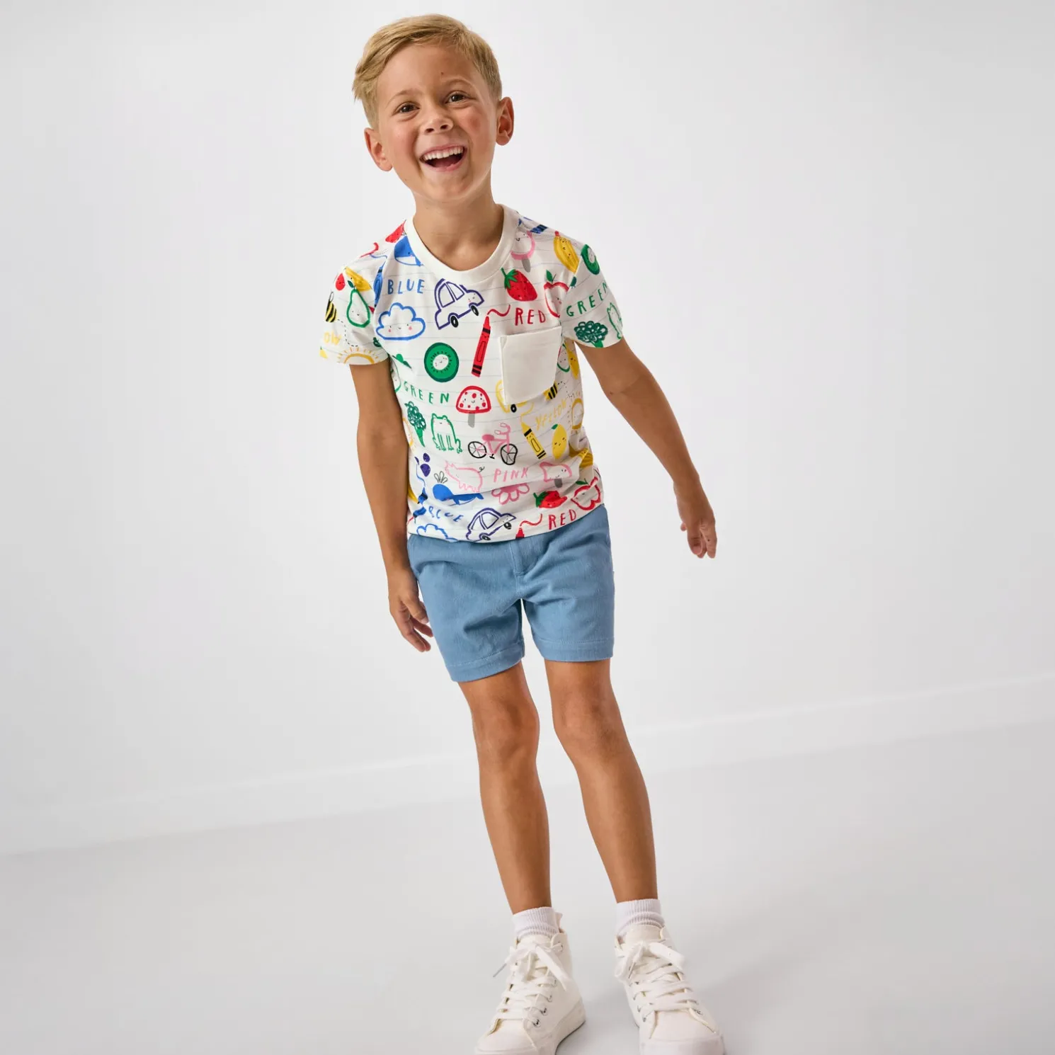 Coloring Crew Relaxed Pocket Tee