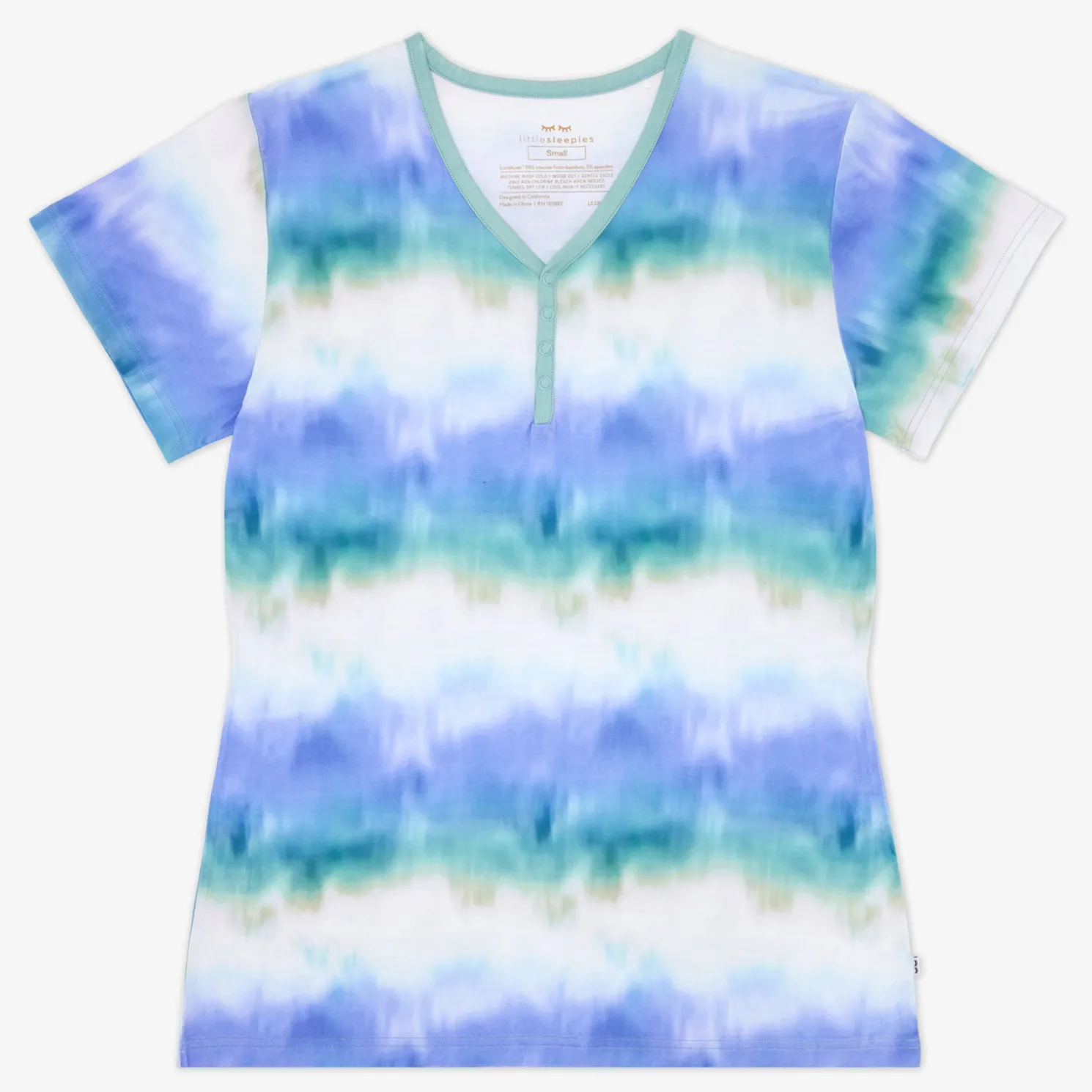 Cosmic Mist Women's Short Sleeve Pajama Top