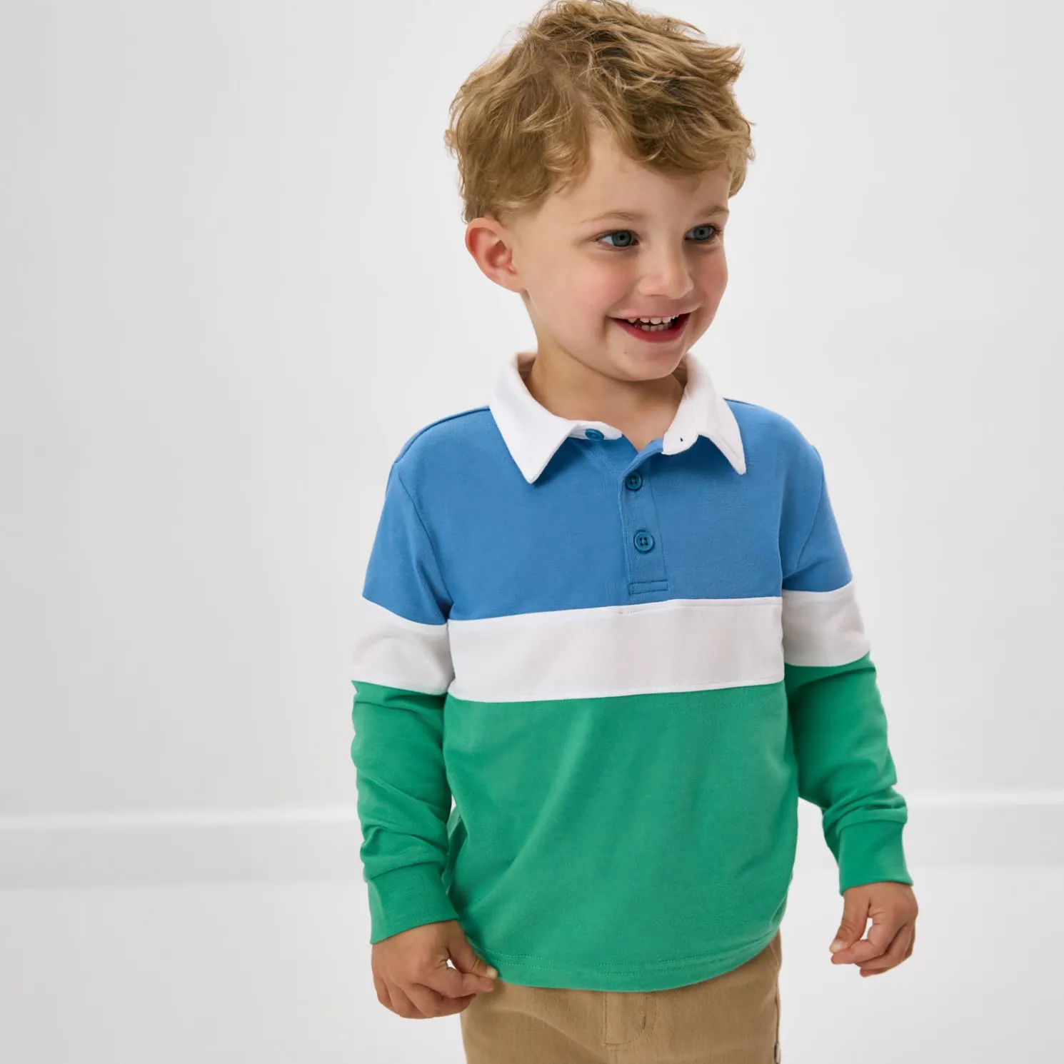 Crisp Green Rugby Shirt