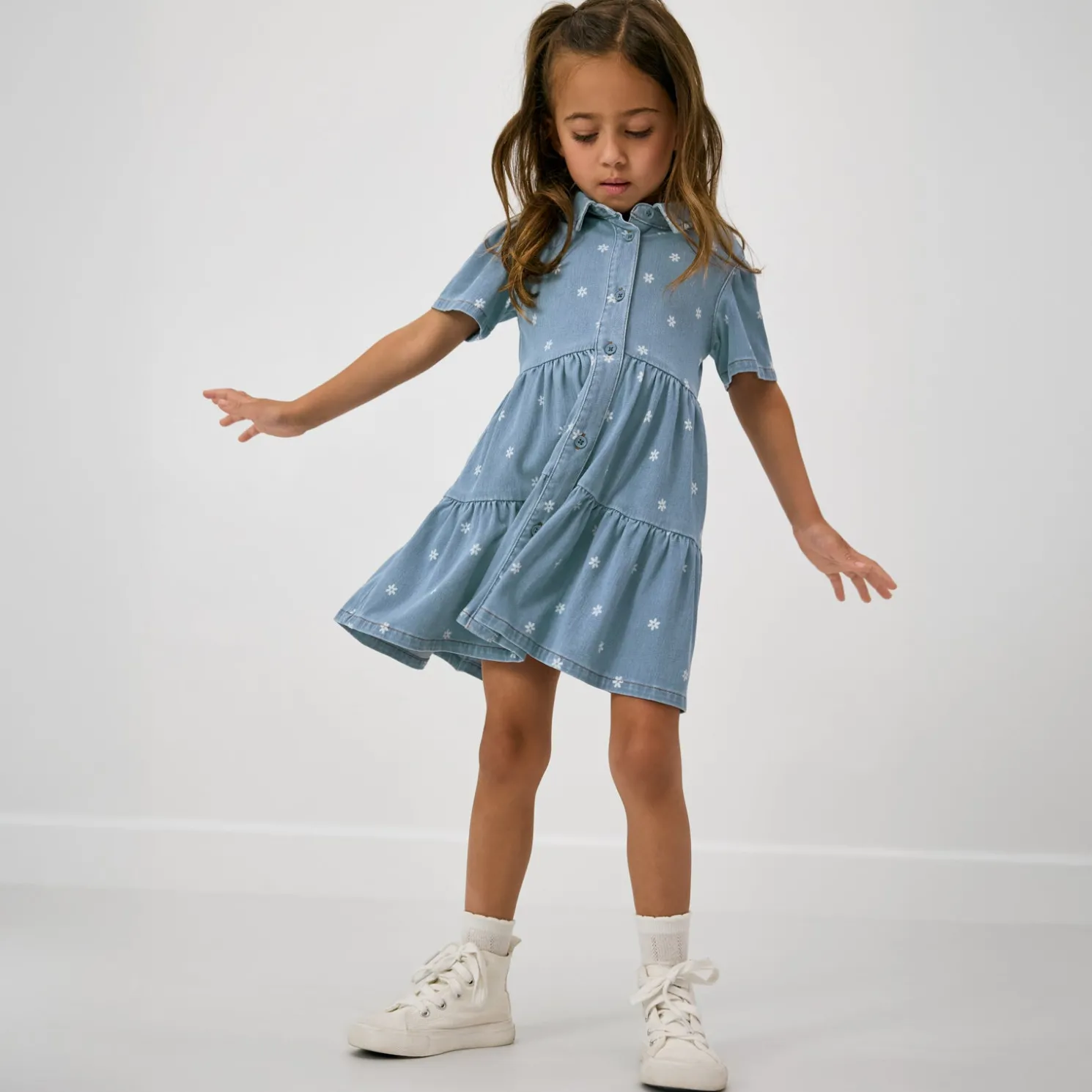 Daisy Denim Button Down Dress