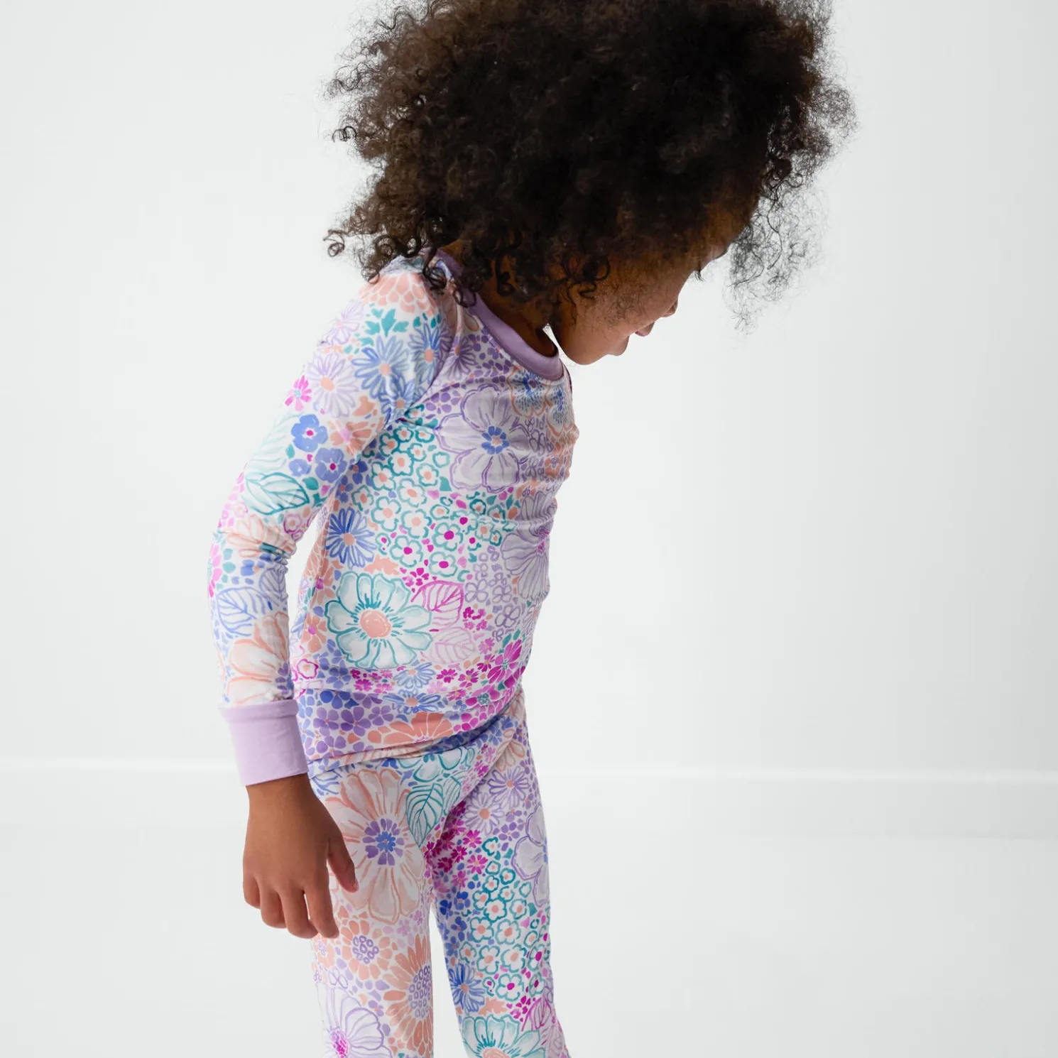 Doodle Blooms Two-Piece Pajama Set