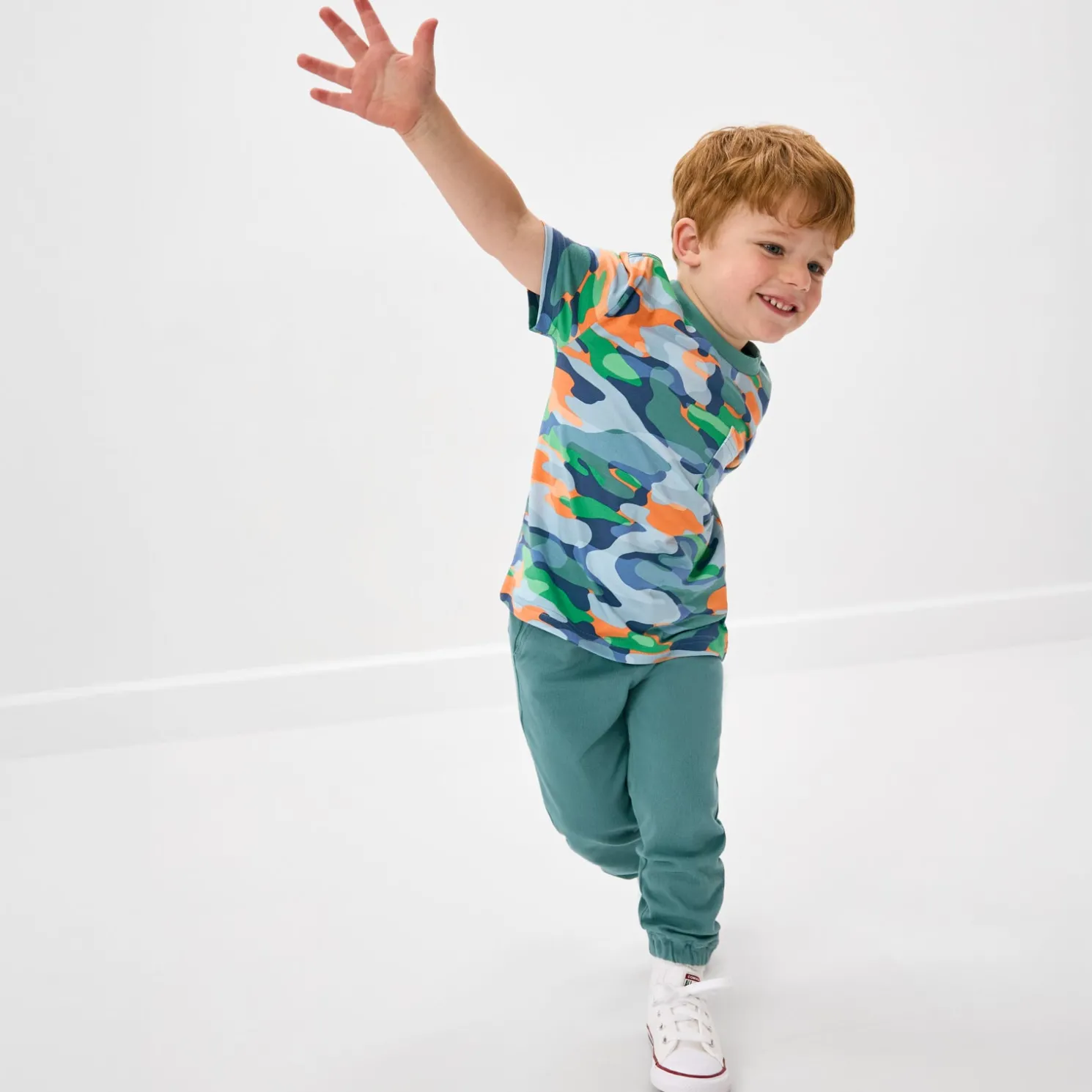 Electric Camo Relaxed Pocket Tee