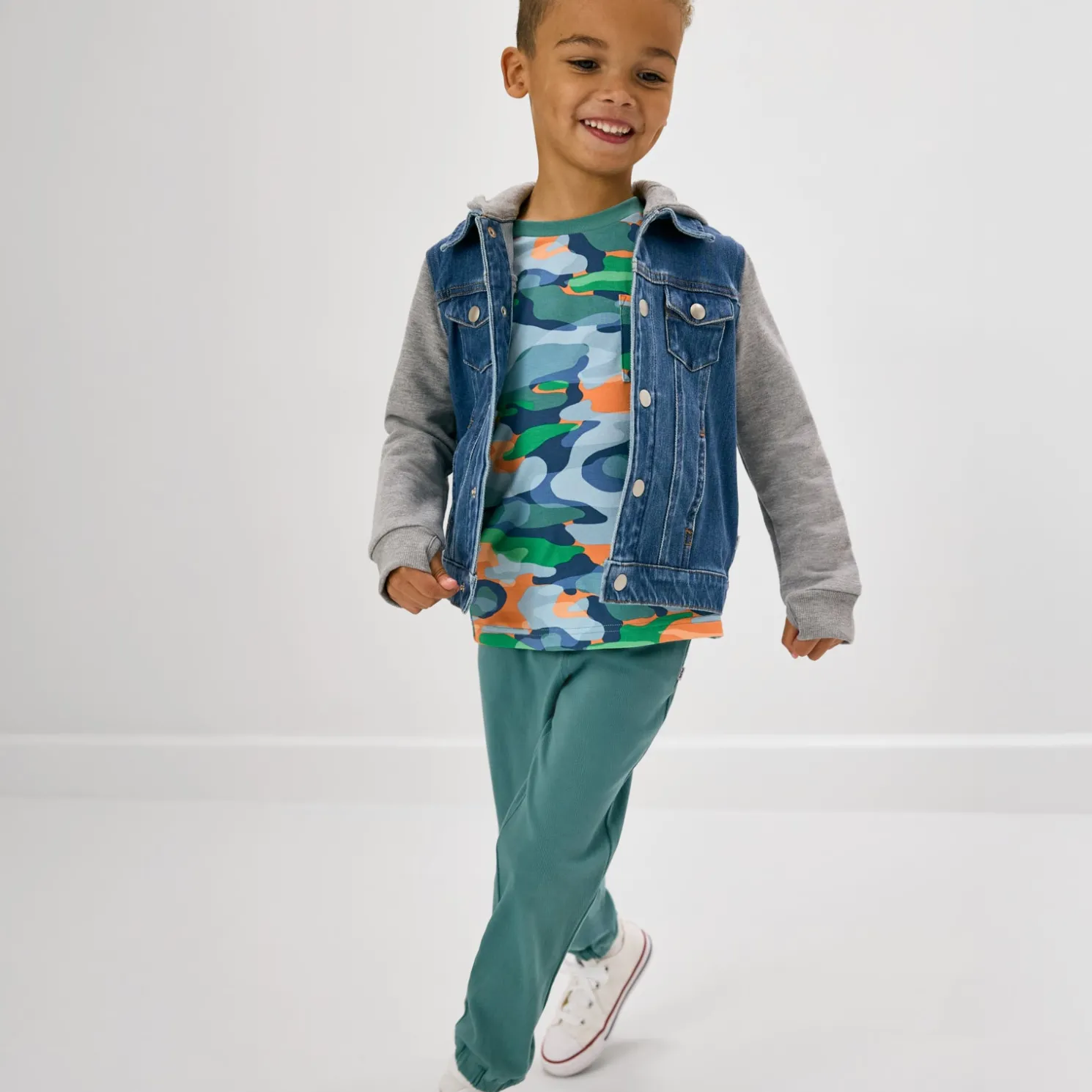 Electric Camo Relaxed Pocket Tee