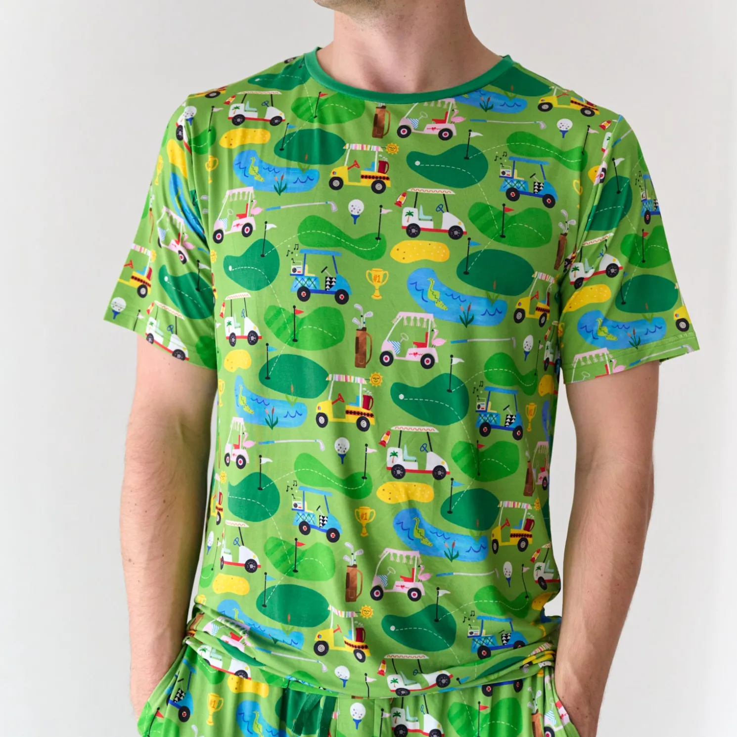 Fairway Fun Men's Short Sleeve Pajama Top