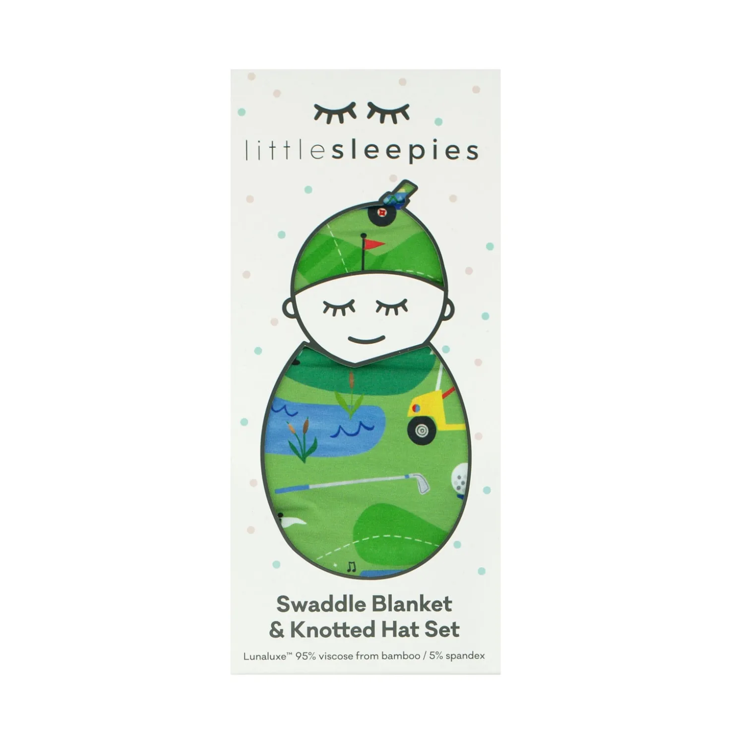 Fairway Fun Swaddle & Hat Set