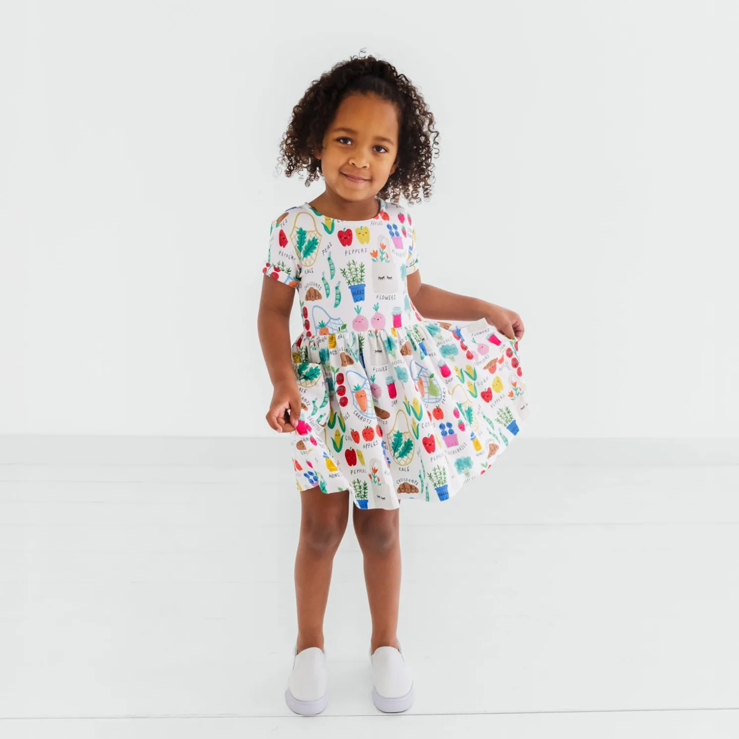 Farmers Market Patch Pocket Dress