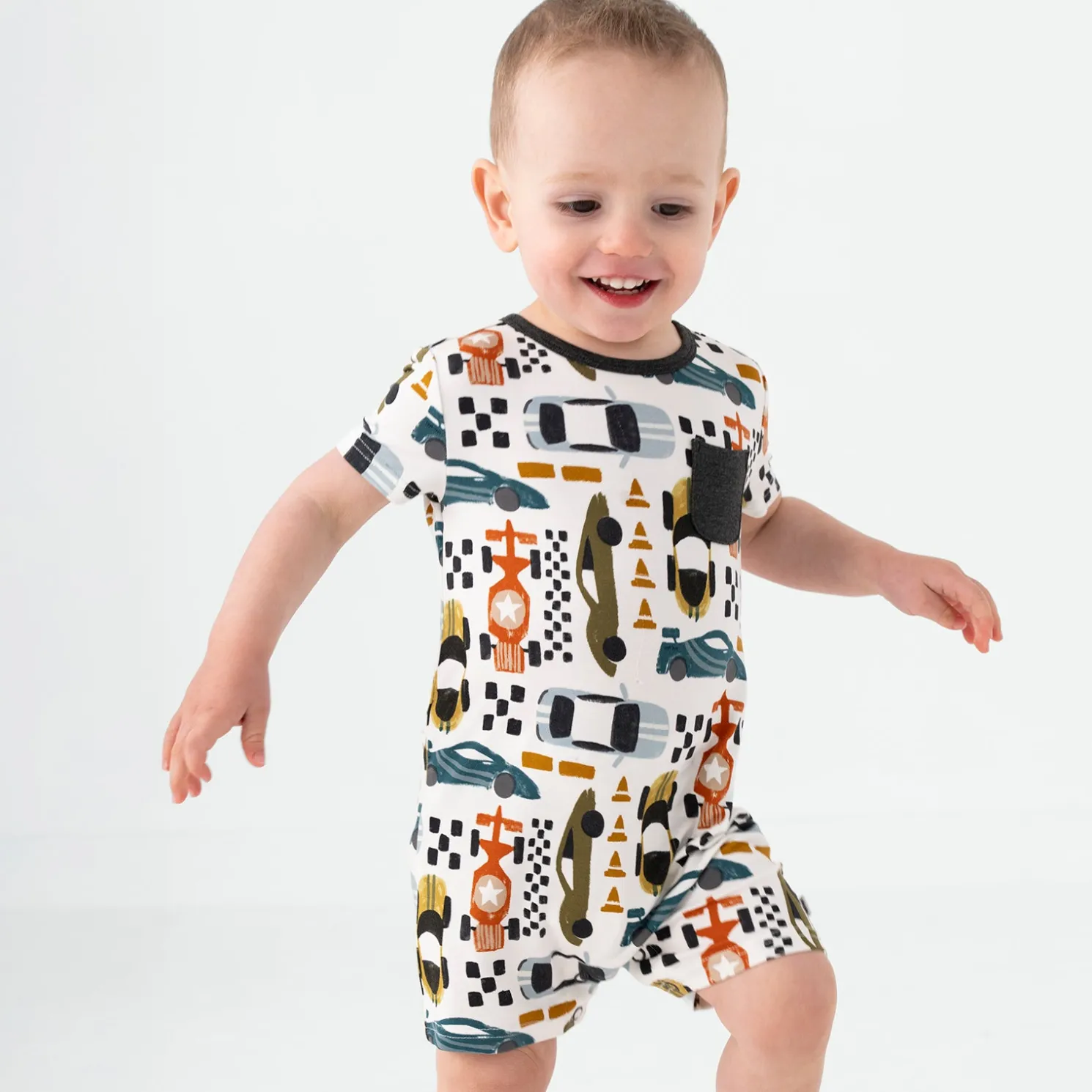 Fast Lane Pocket Shorty Romper