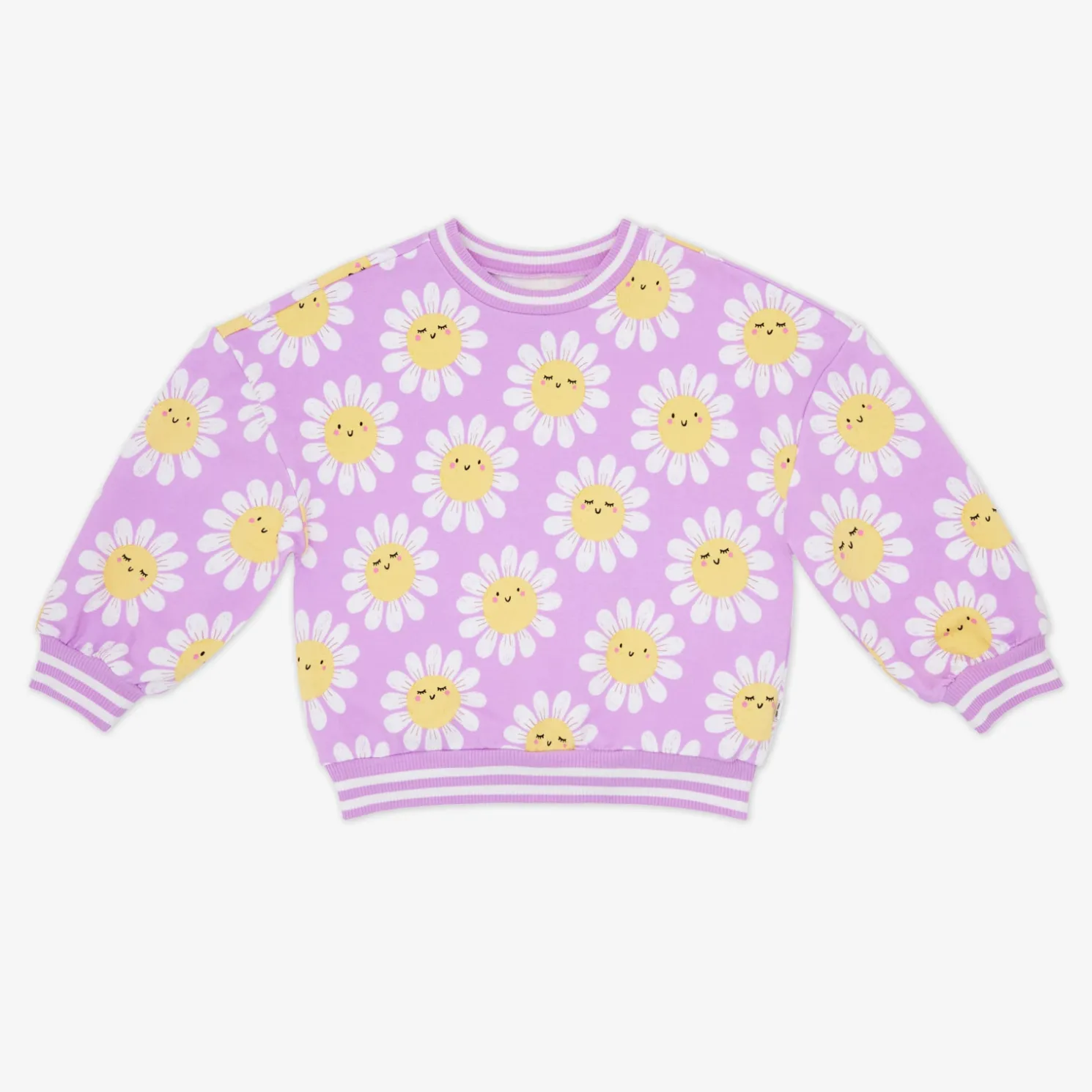 Flower Power Drop Shoulder Crewneck