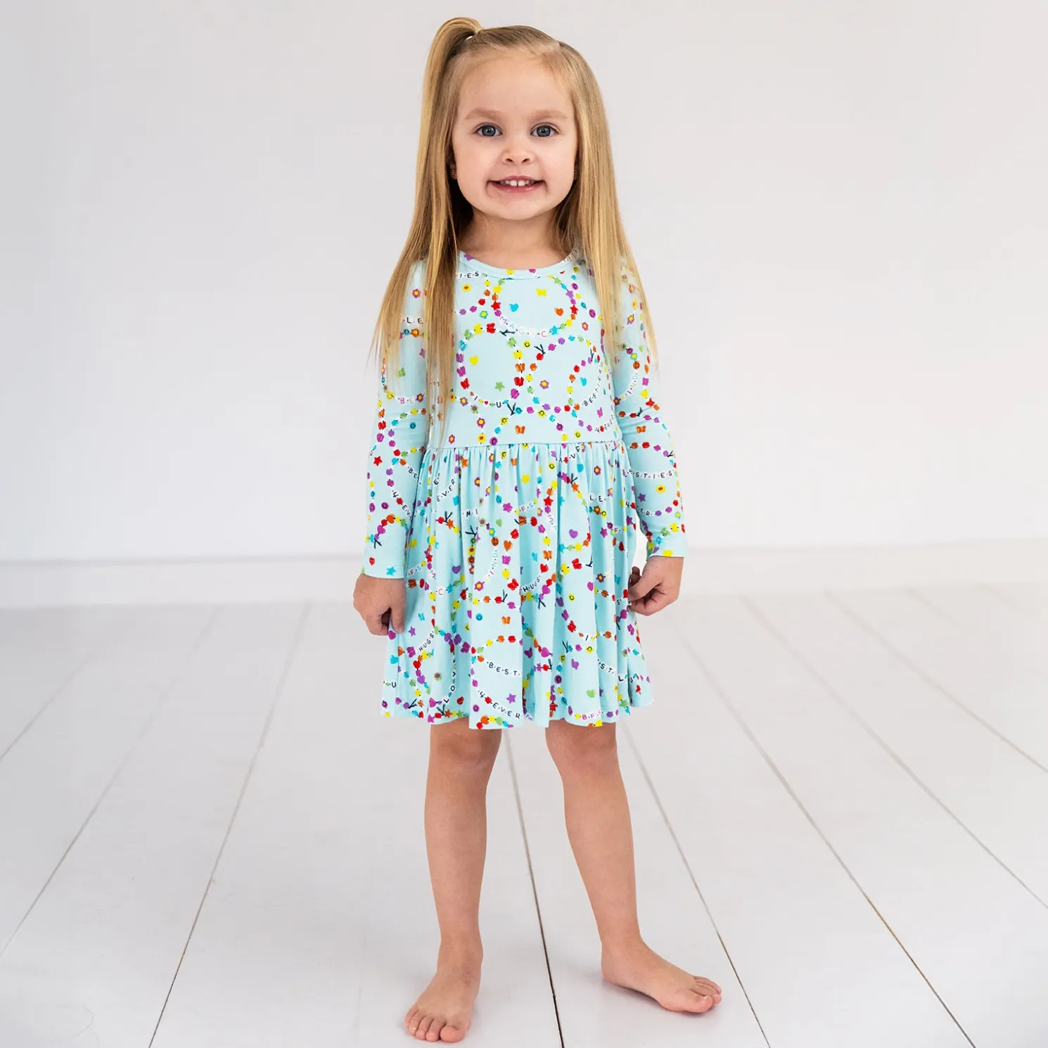 Friends Forever Twirl Dress with Bodysuit