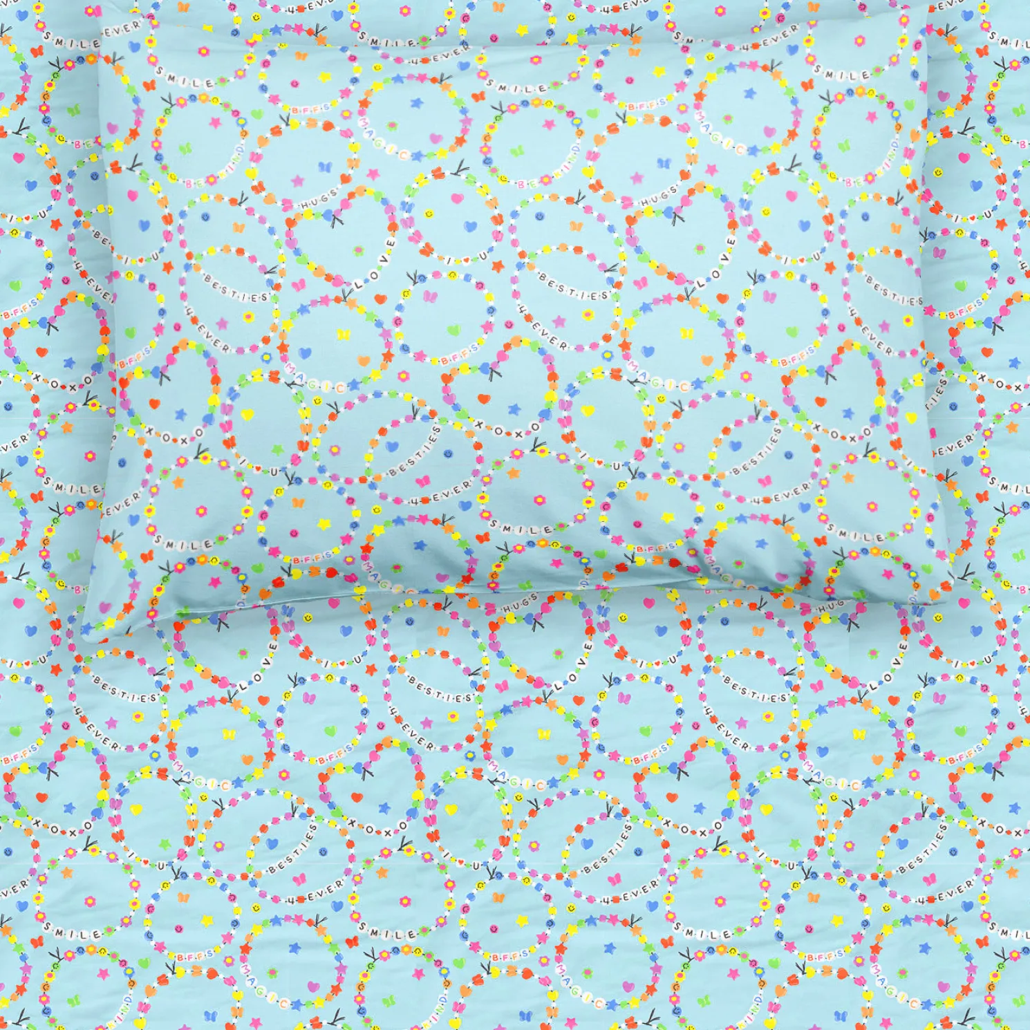 Friends Forever Twin Sheet Set