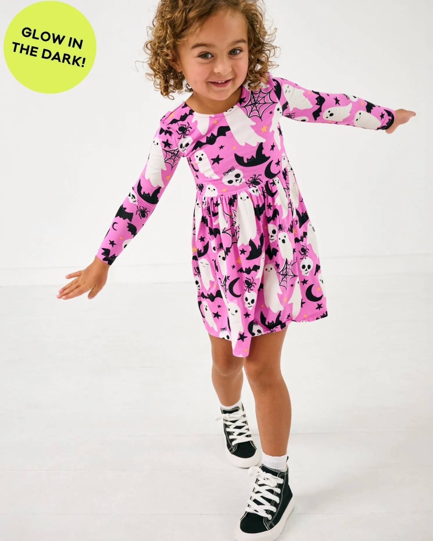 Frightful Friends Bow Back Skater Dress