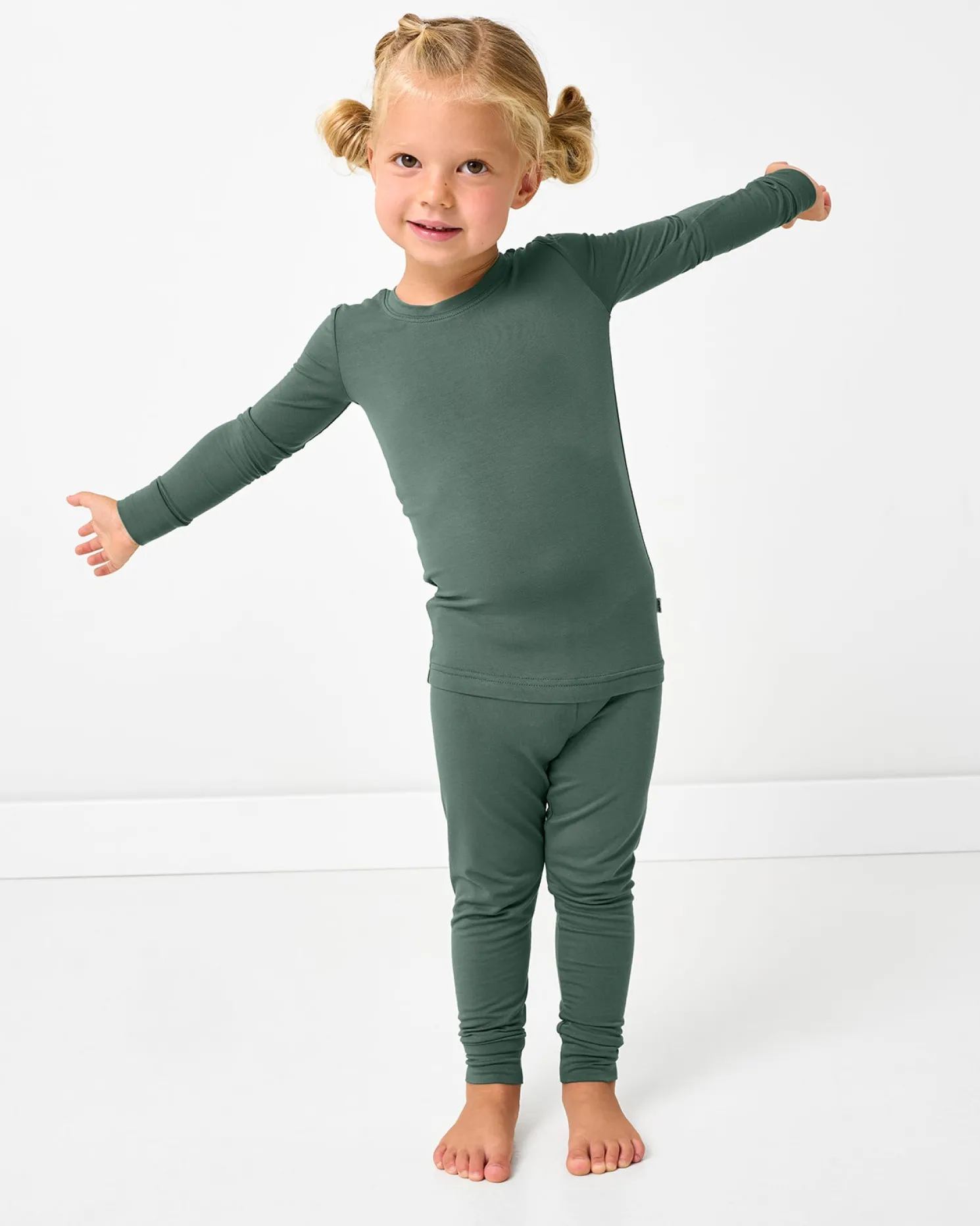 Grove Green Two-Piece Pajama Set