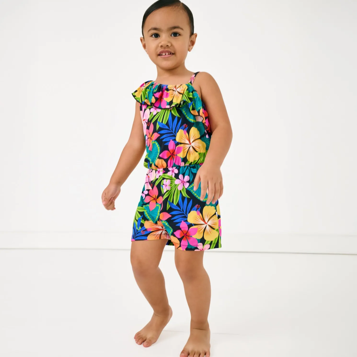 Jungle Blooms Asymmetrical Romper