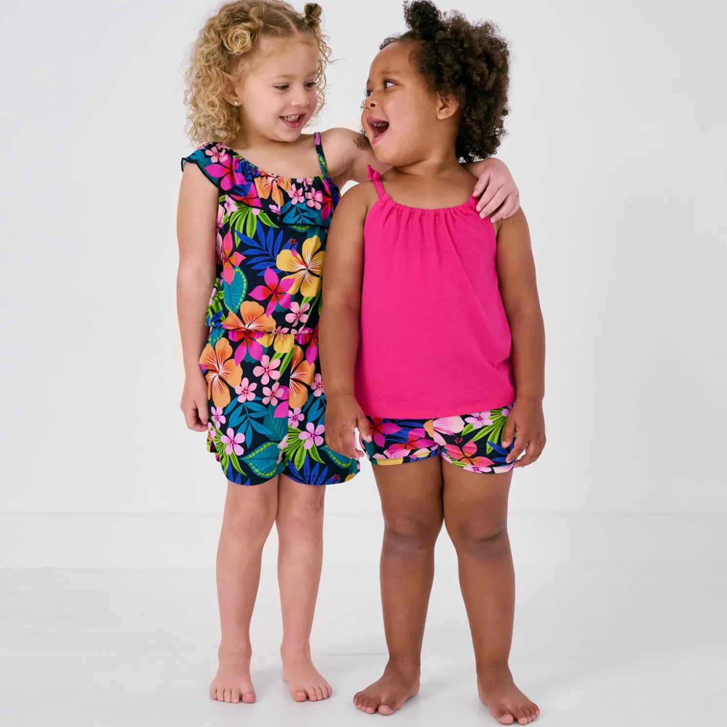 Jungle Blooms Asymmetrical Romper