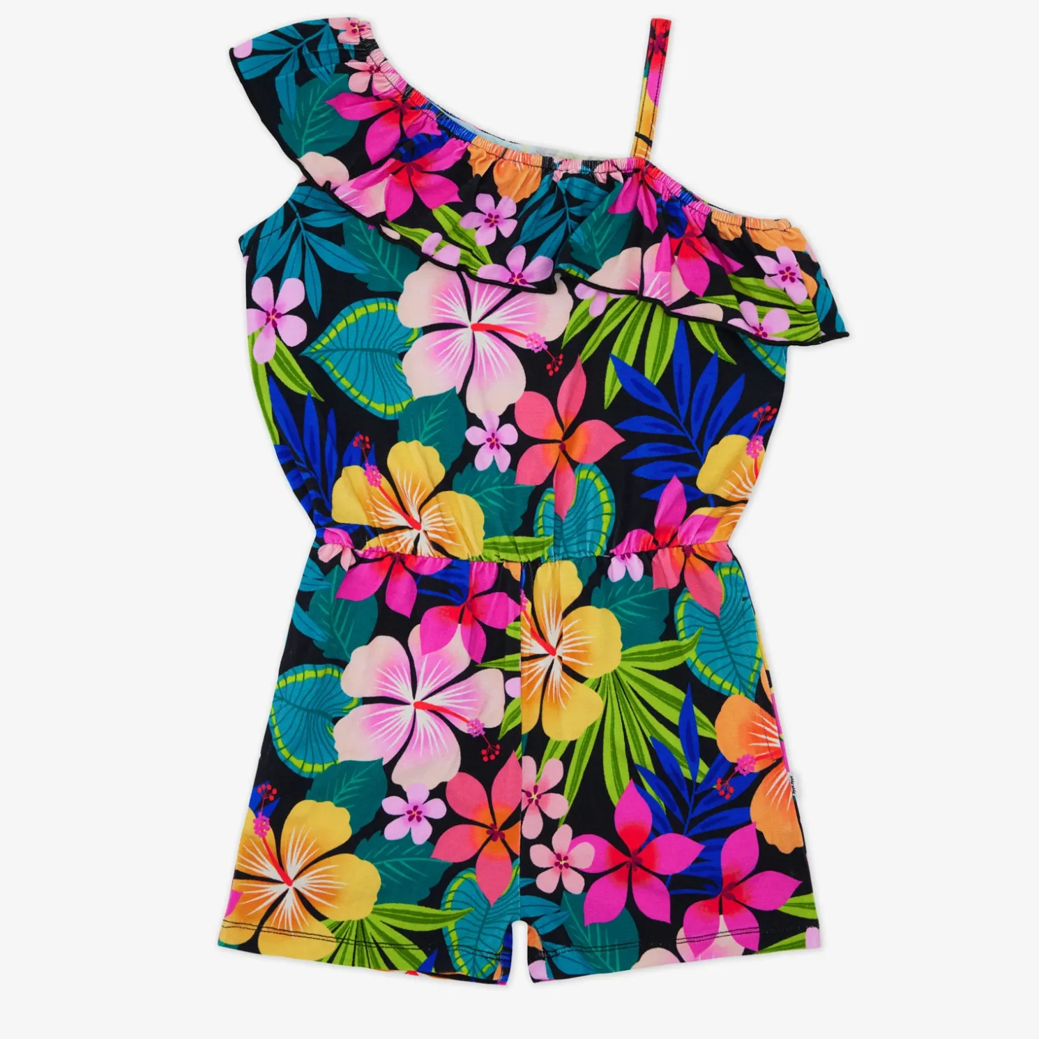 Jungle Blooms Asymmetrical Romper