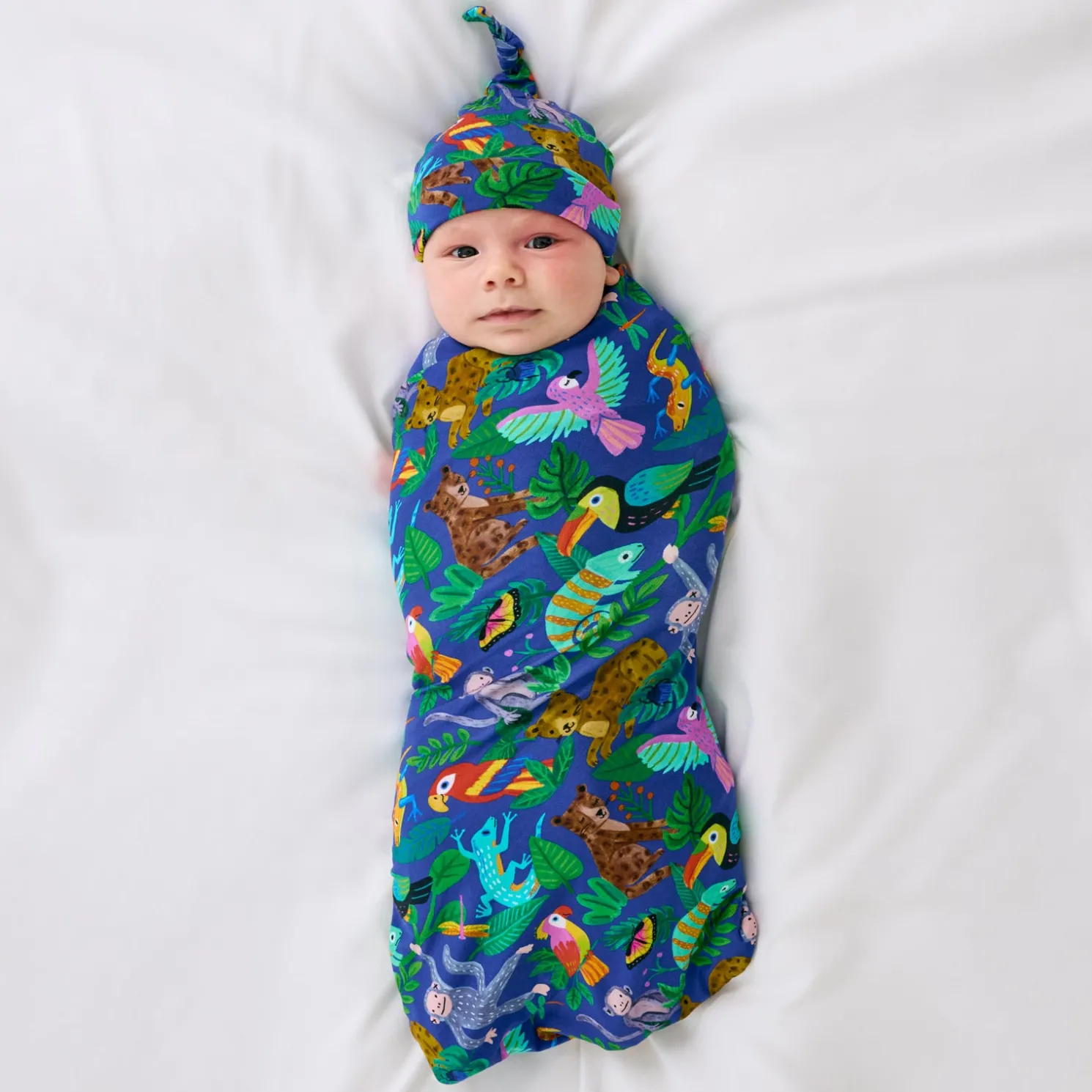 Jungle Jam Swaddle & Hat Set