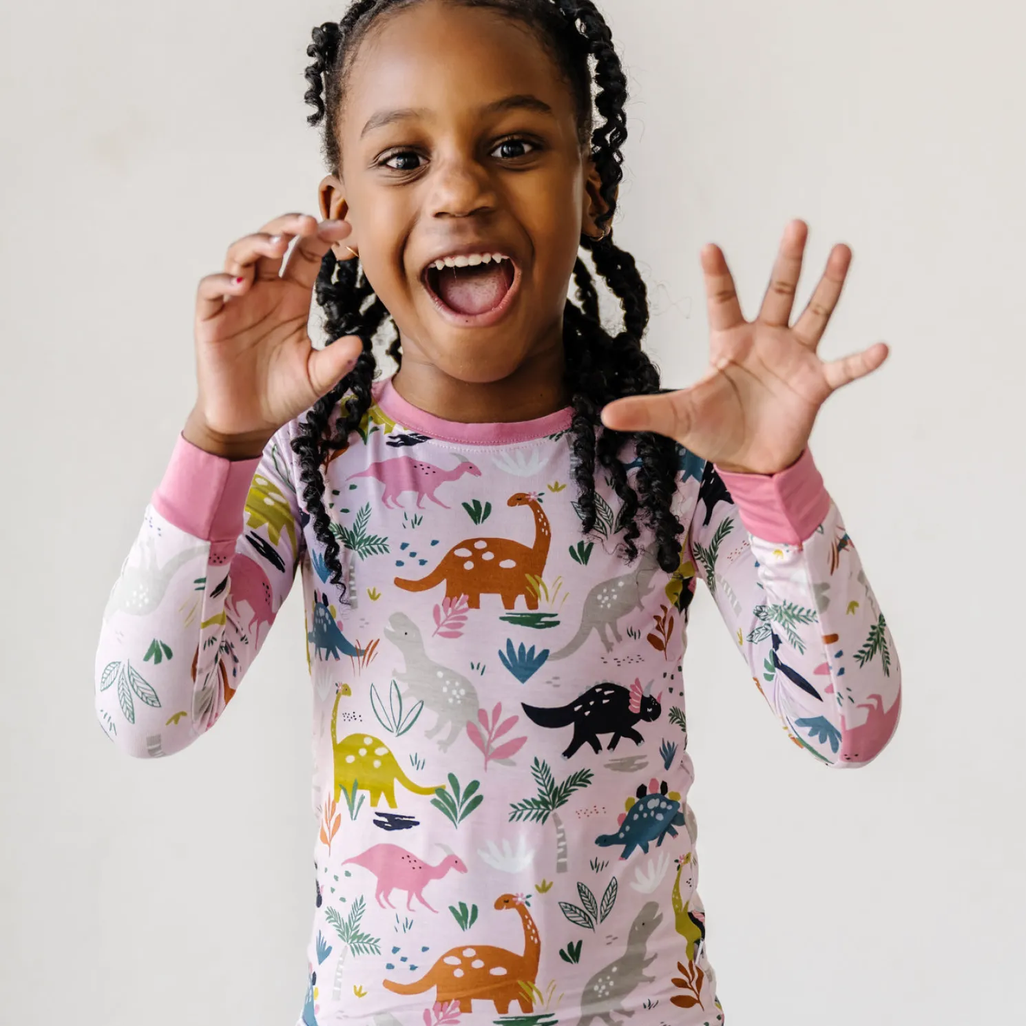 Jurassic Jungle Two-Piece Pajama Set