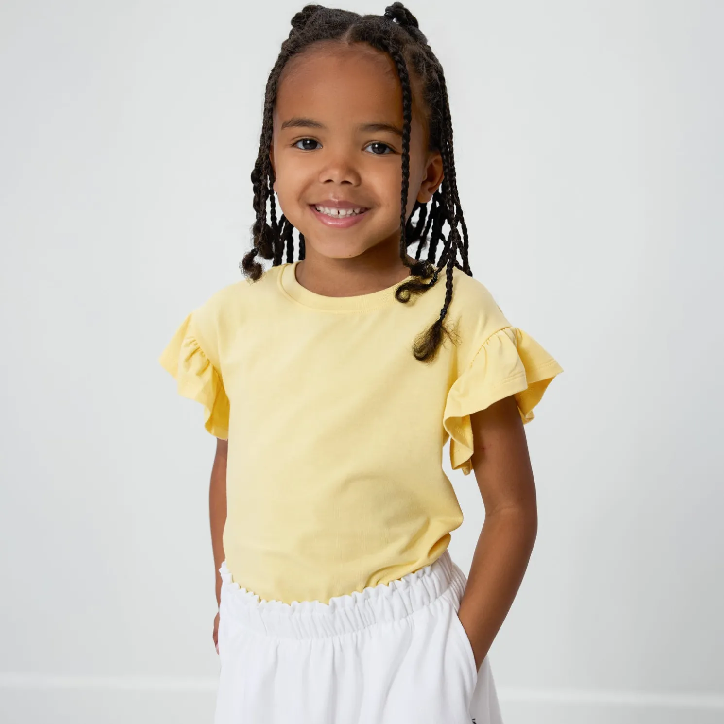 Lemon Twist Flutter Tee