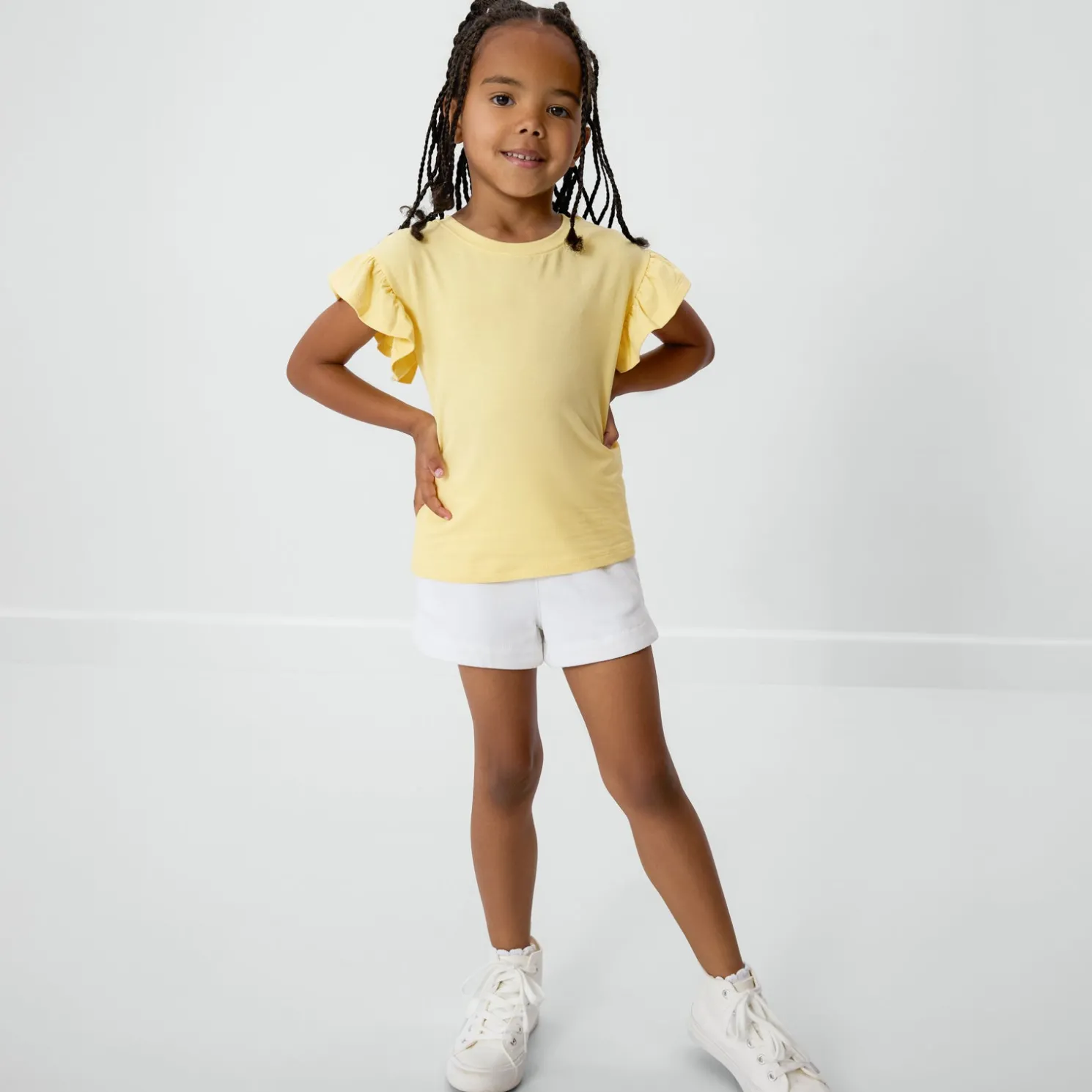 Lemon Twist Flutter Tee