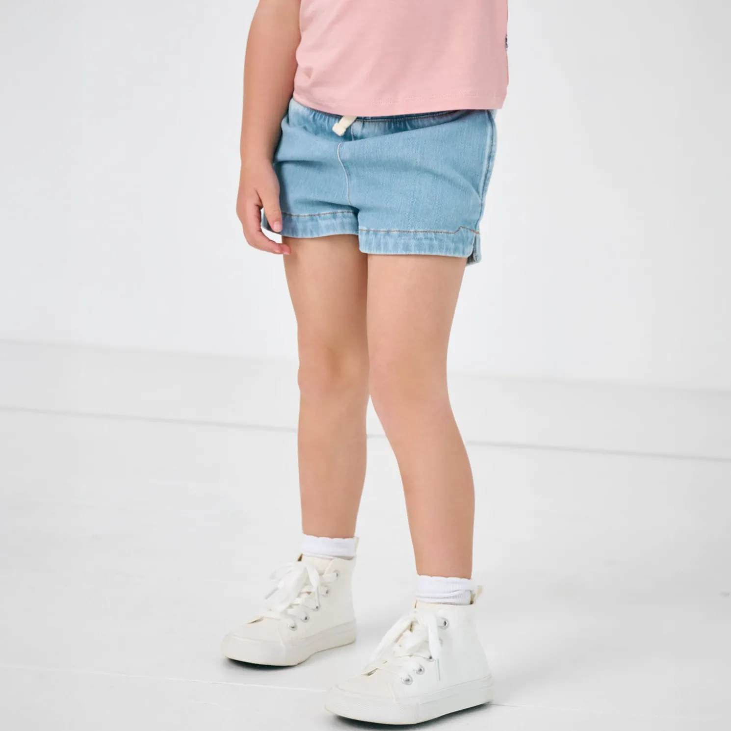 Light Blue Denim Shorts