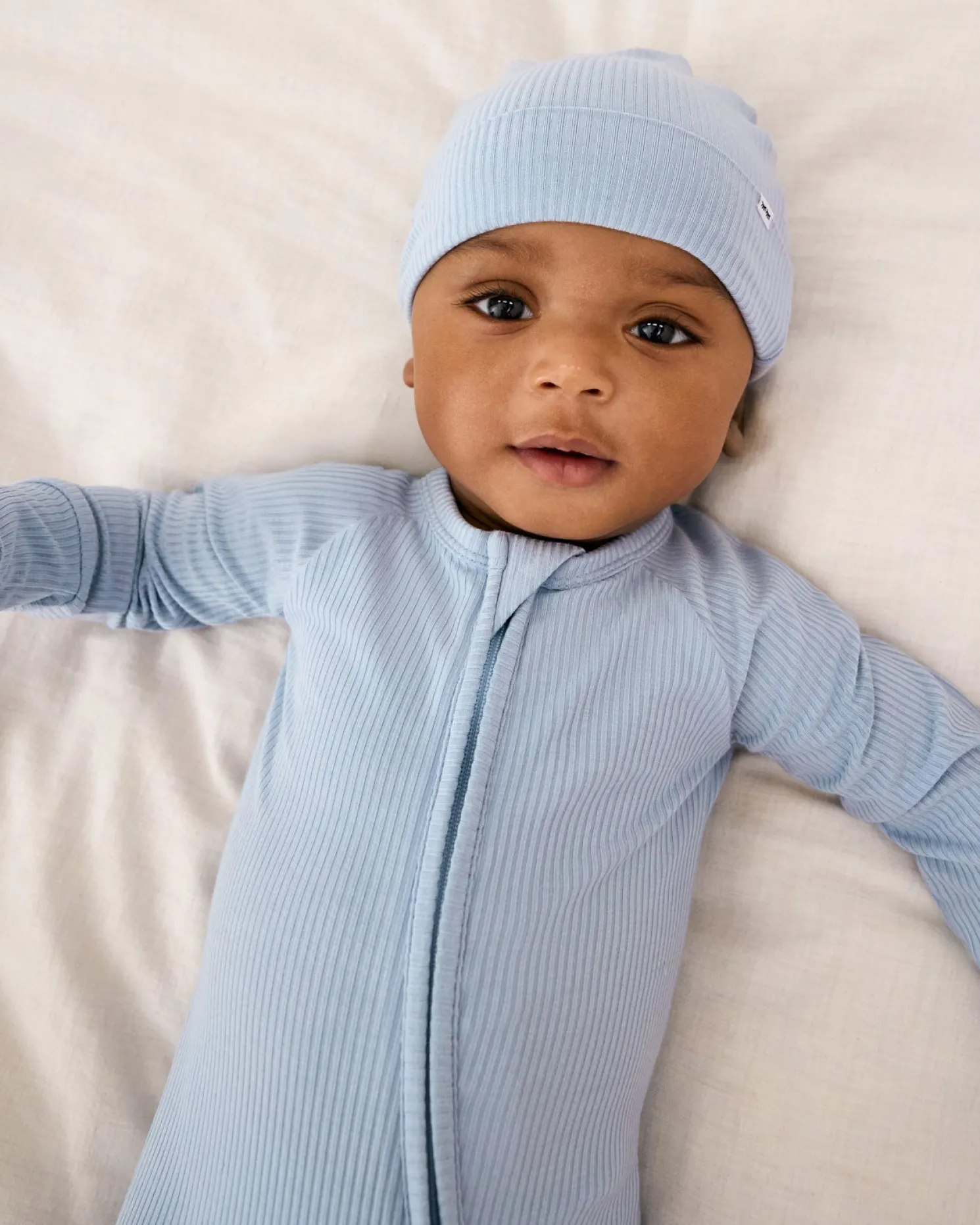 Light Fog Ribbed Zippy