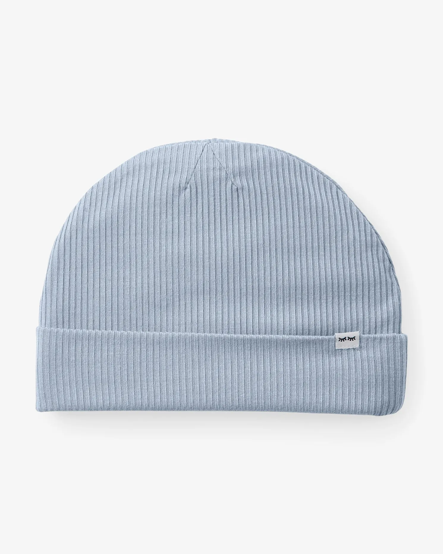 Light Fog Ribbed Infant Beanie