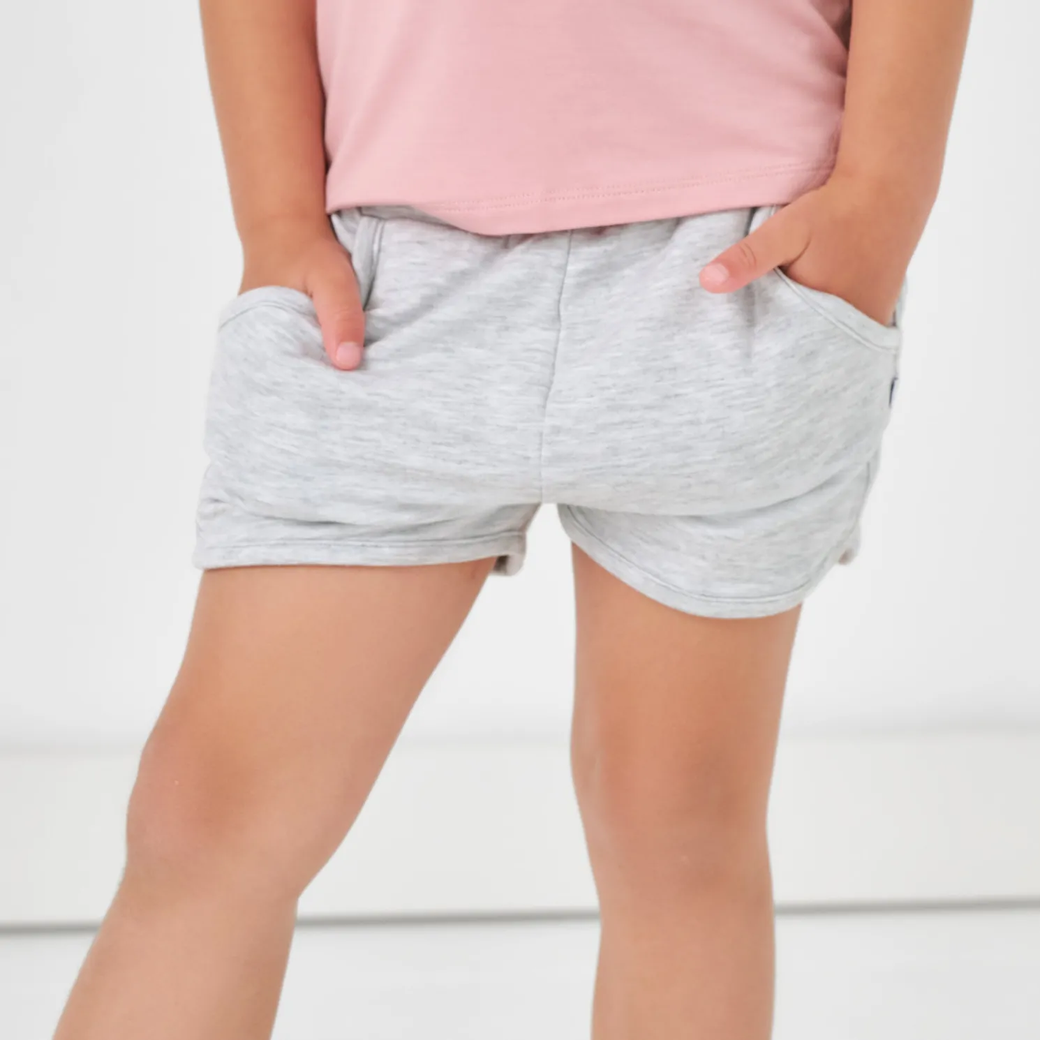 Light Heather Gray Dolphin Shorts