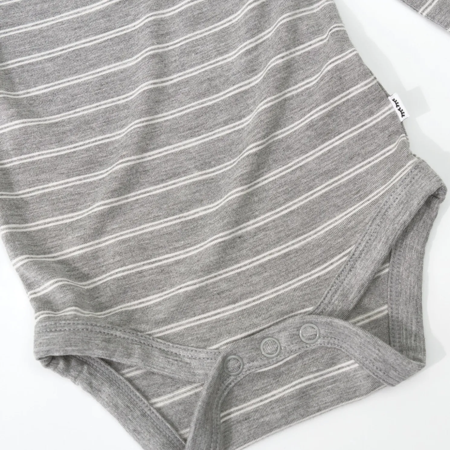 Light Heather Gray Stripes Bodysuit